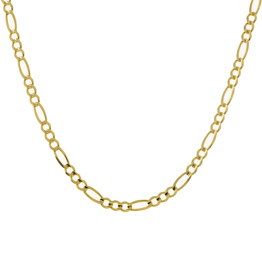 14K GOLD 3MM FIGARO CHAIN