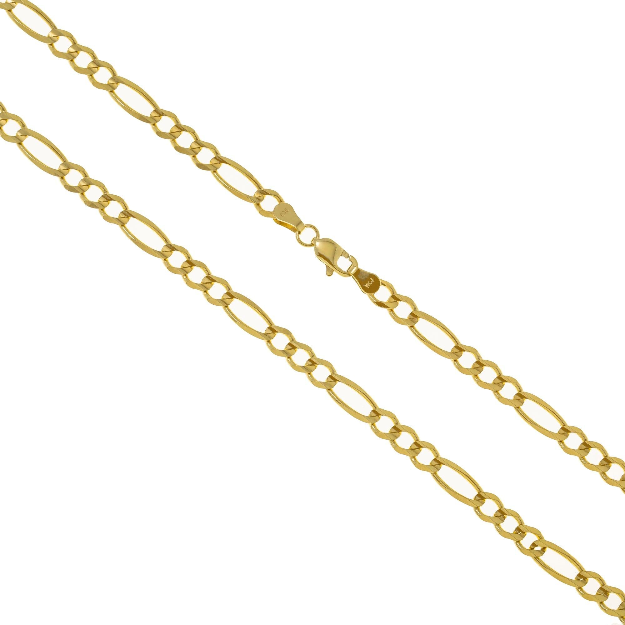 14K GOLD 3MM FIGARO CHAIN