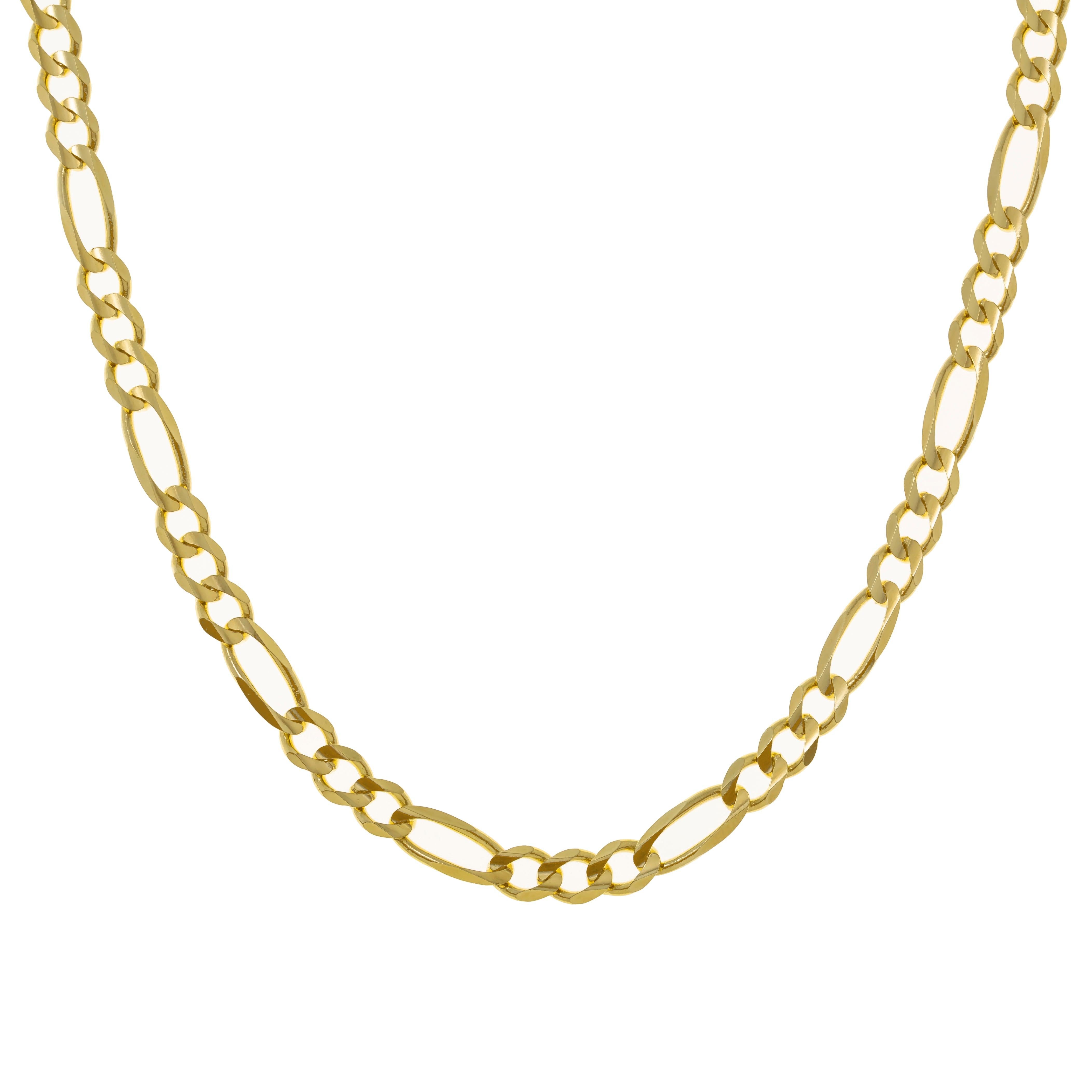 14K GOLD 4MM FIGARO CHAIN