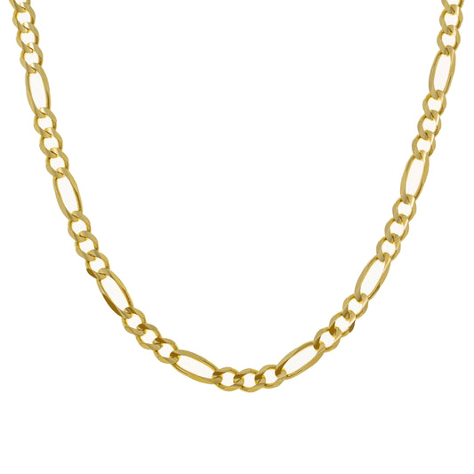 14K GOLD 4MM FIGARO CHAIN