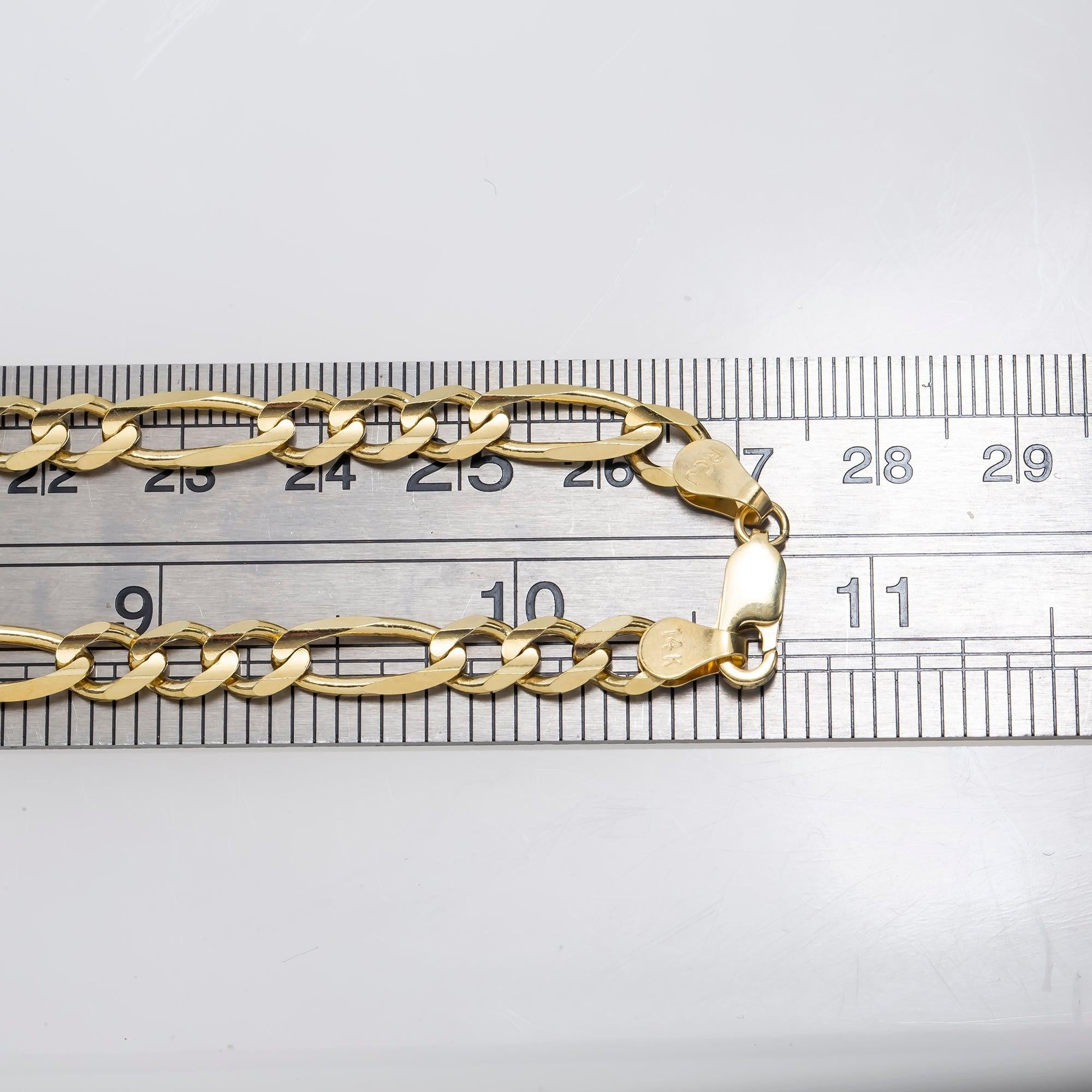 14K GOLD 4MM FIGARO CHAIN