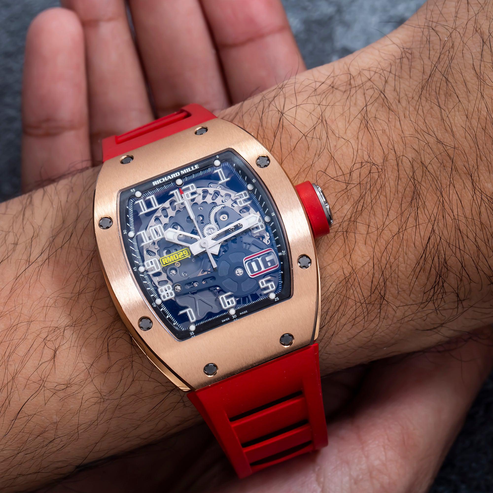 Richard Mille RM029 48MM Transparent Dial With Rubber Bracelet