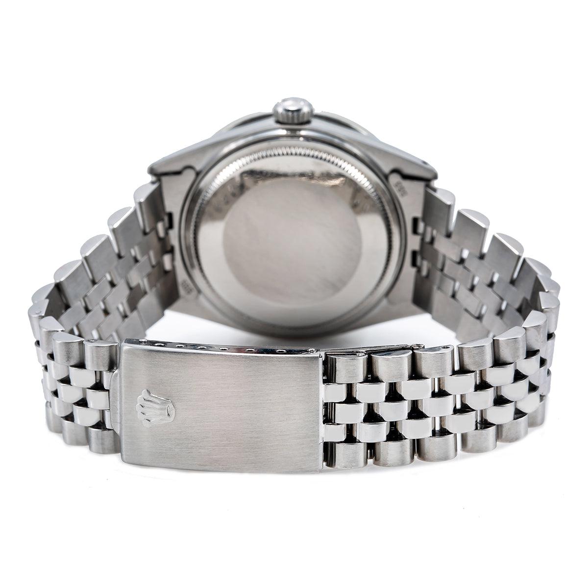 Rolex DateJust Diamond Watch 36mm Silver Mother of Pearl with 2.5CT Diamond Bezel