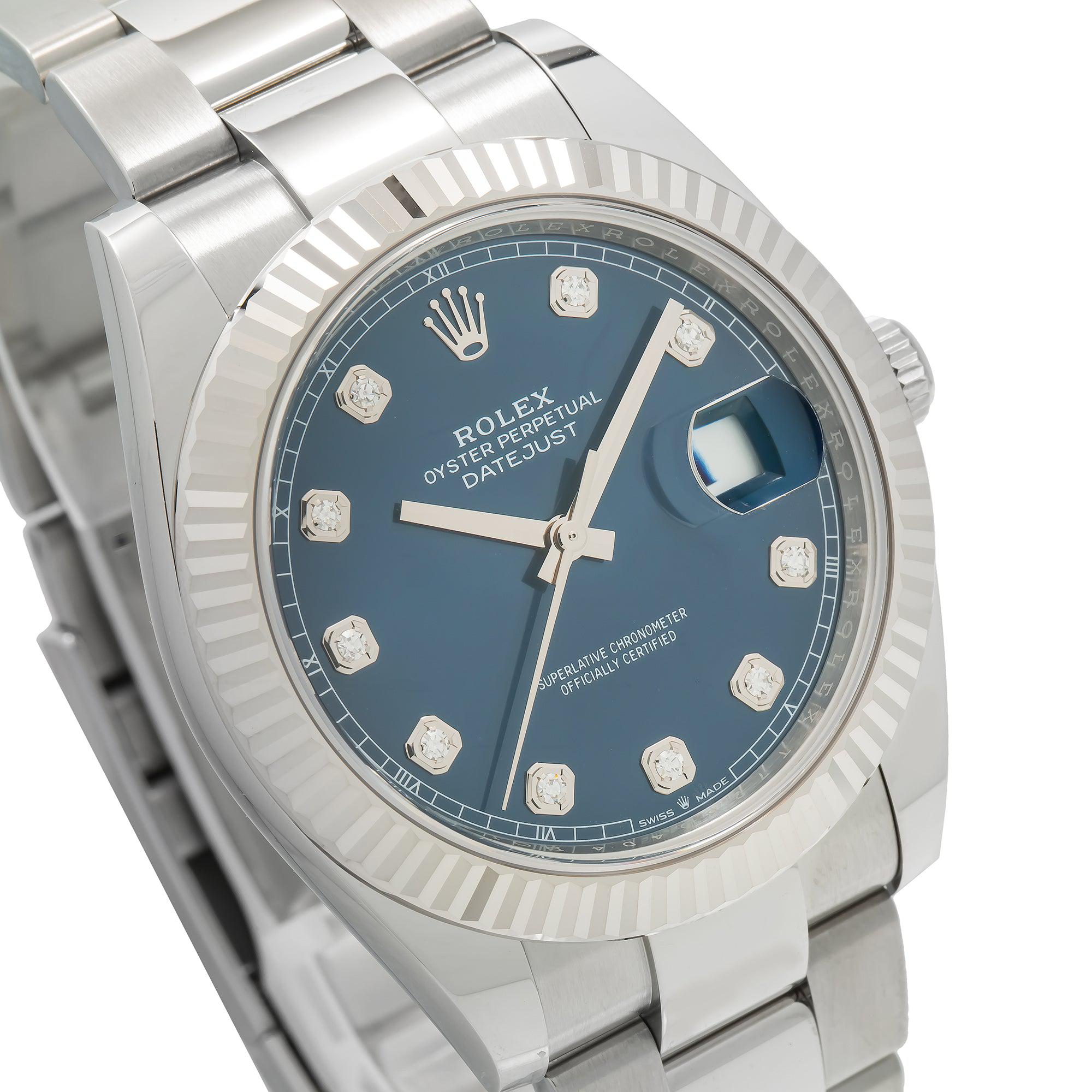 Rolex Datejust 126334 41MM Blue Diamond Dial
