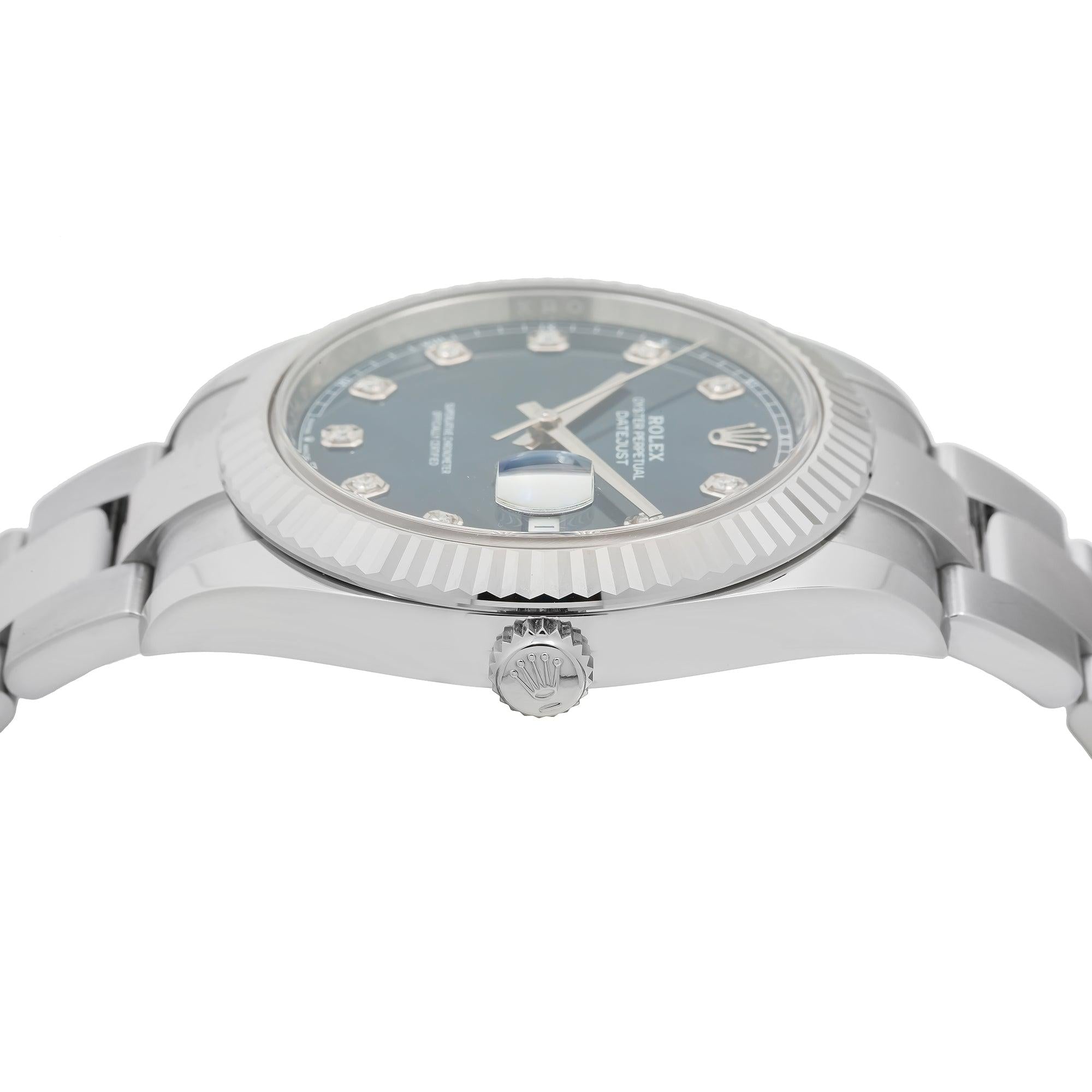 Rolex Datejust 126334 41MM Blue Diamond Dial