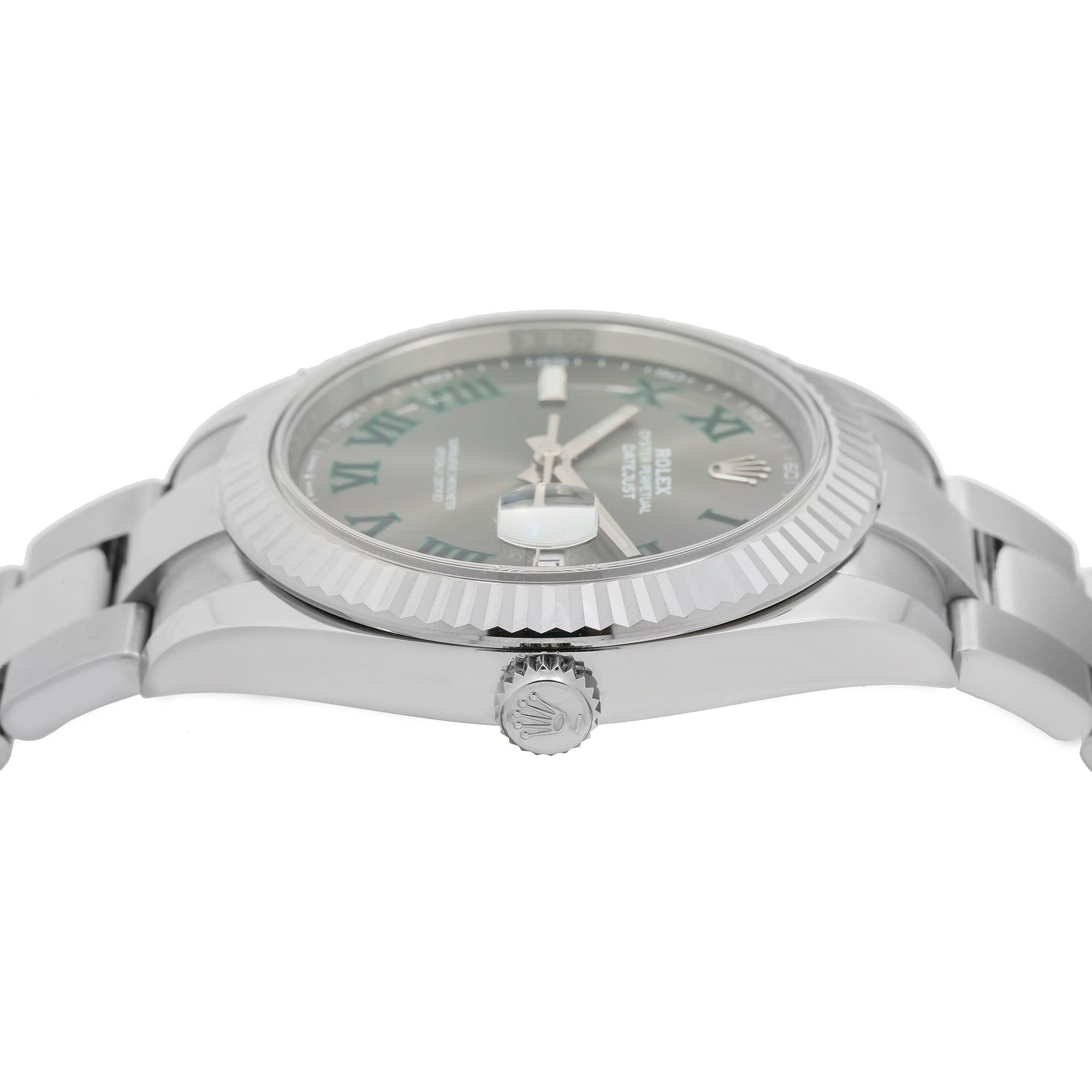 Rolex Datejust 126334 41MM Wimbeldon Slate Dial