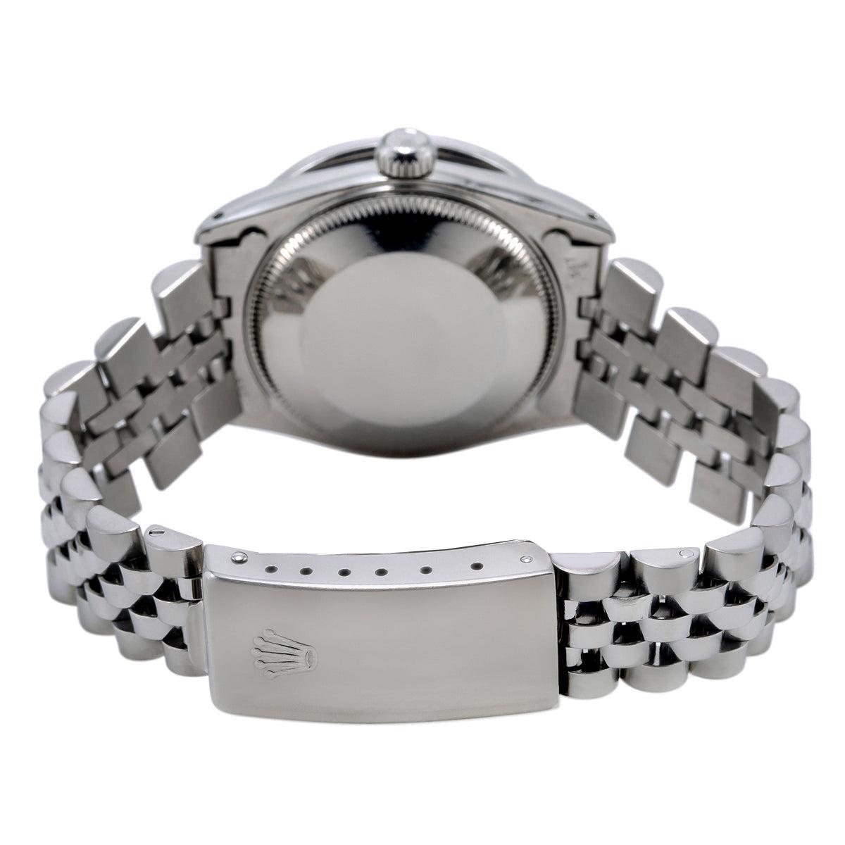 Rolex Datejust 68274 31MM Silver Dial With 1.05 CT Diamond Bezel