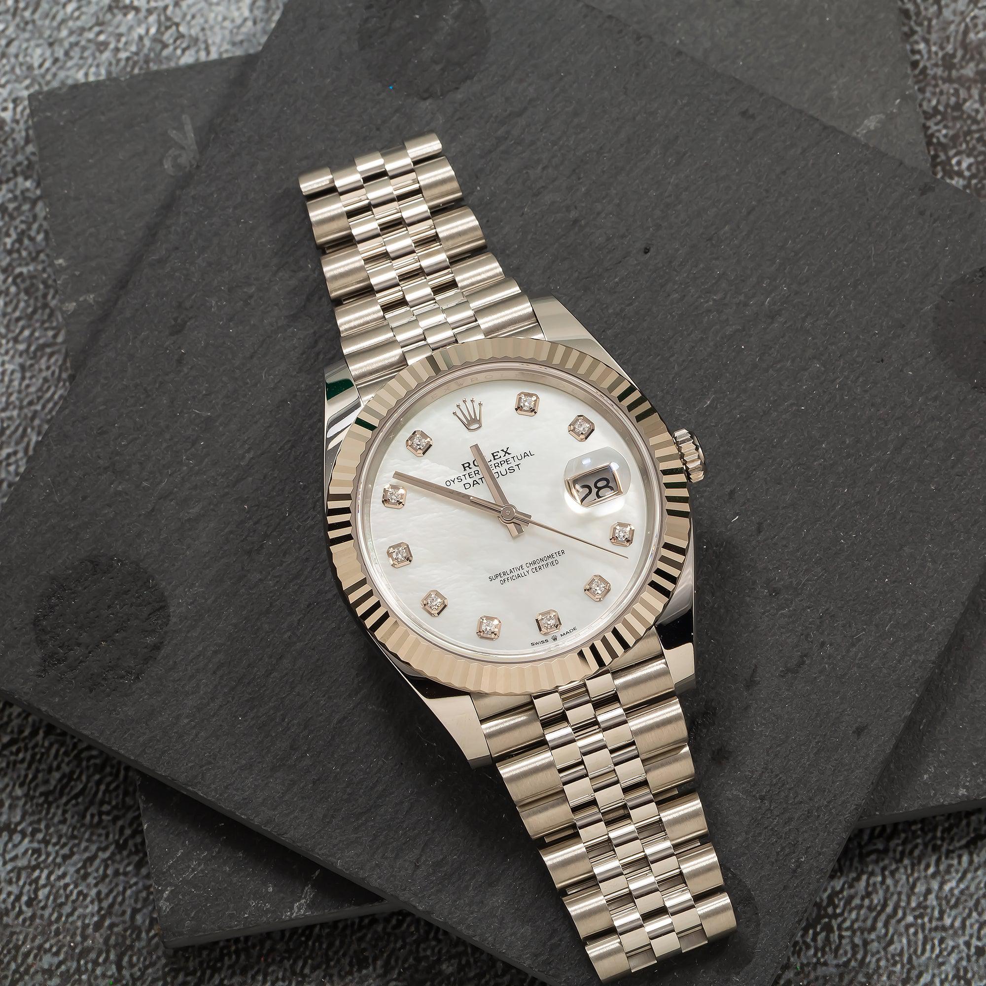 Rolex Datejust 126334 41MM Silver Diamond Dial With Jubilee Bracelet