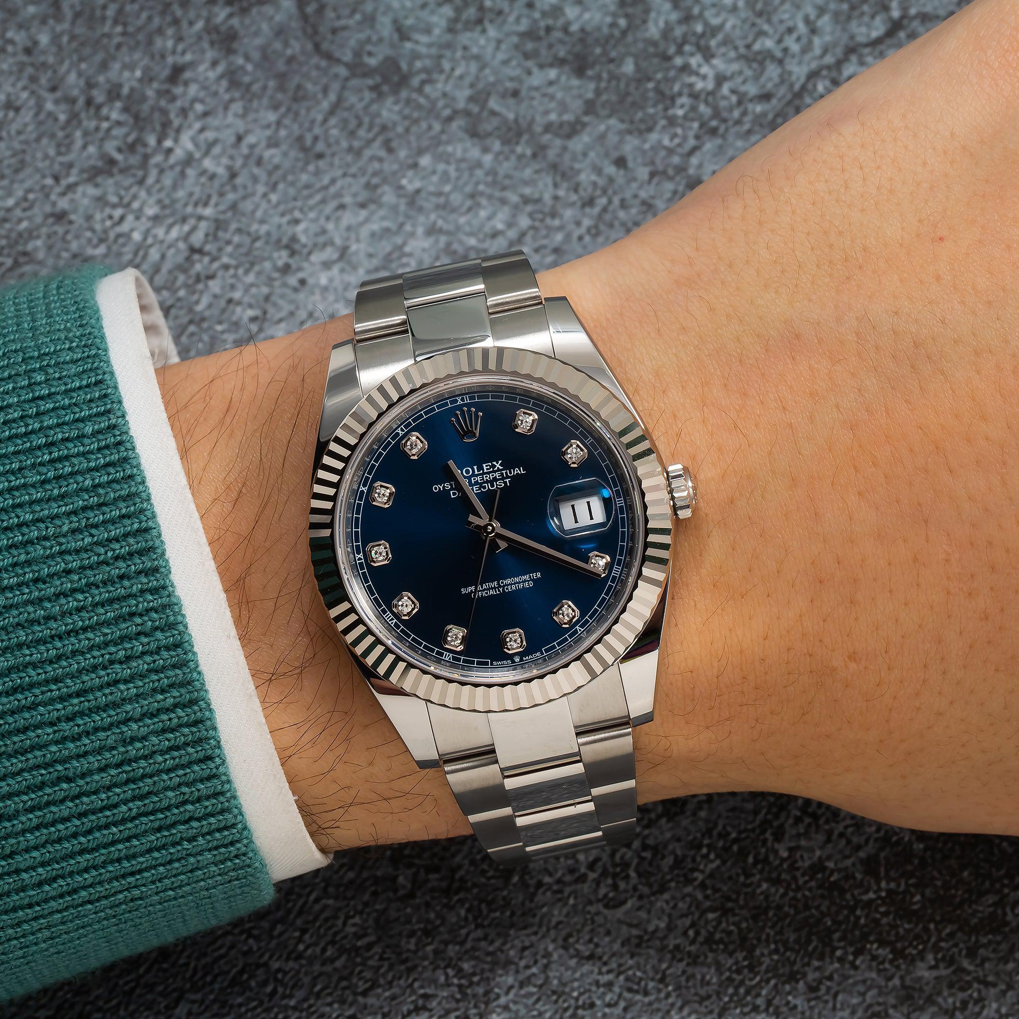 Rolex Datejust 126334 41MM Blue Diamond Dial
