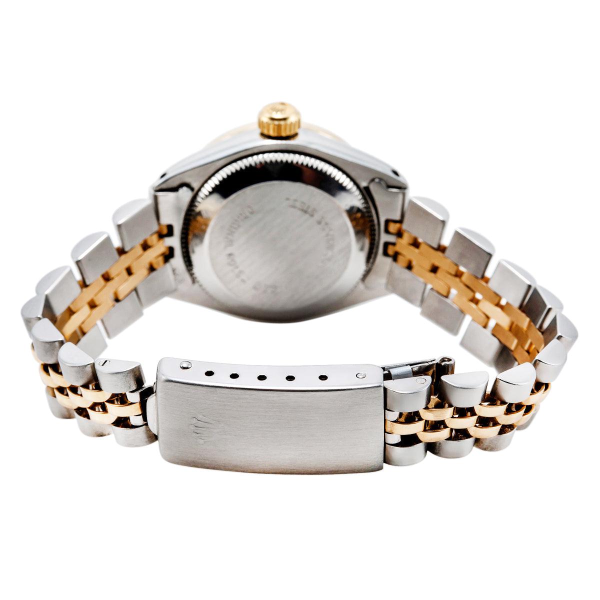 Rolex Oyster Perpetual 26MM Pink Dial With 1.00 CT Diamond Bezel