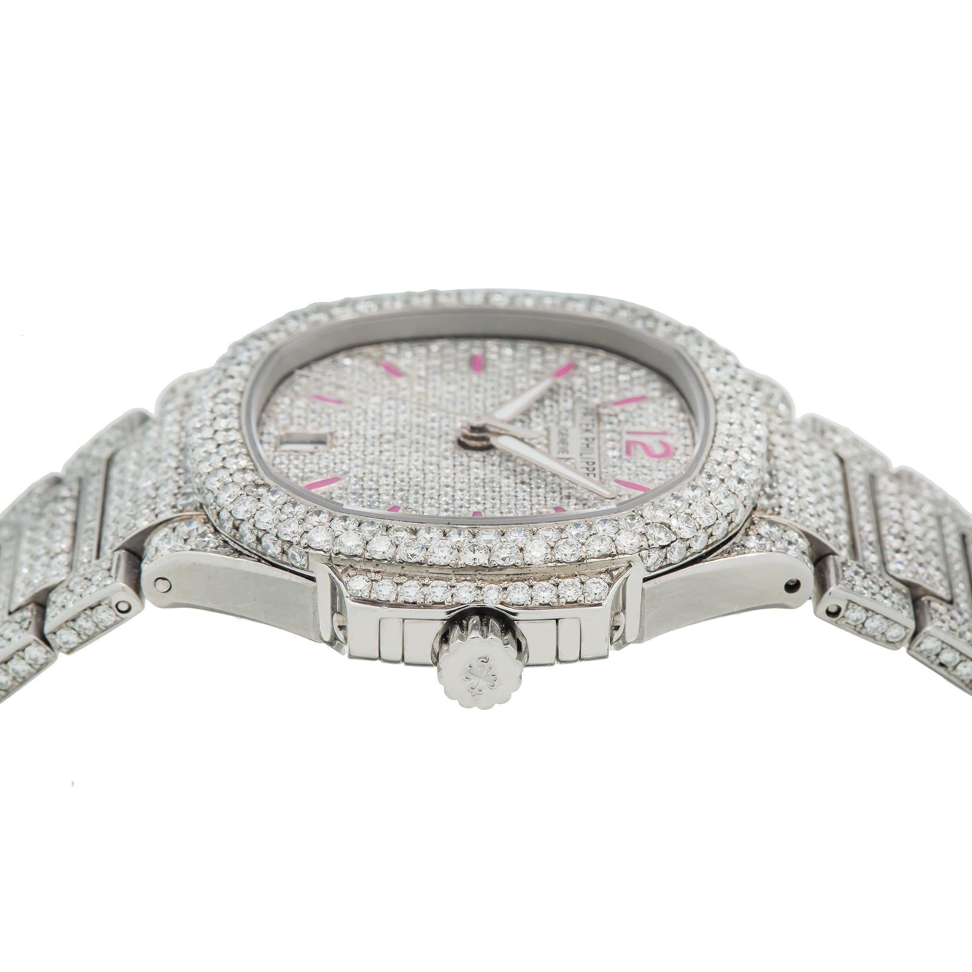 Patek Philippe Nautilus 7118/1A Diamond 35.2MM Dial With Diamond Bezel