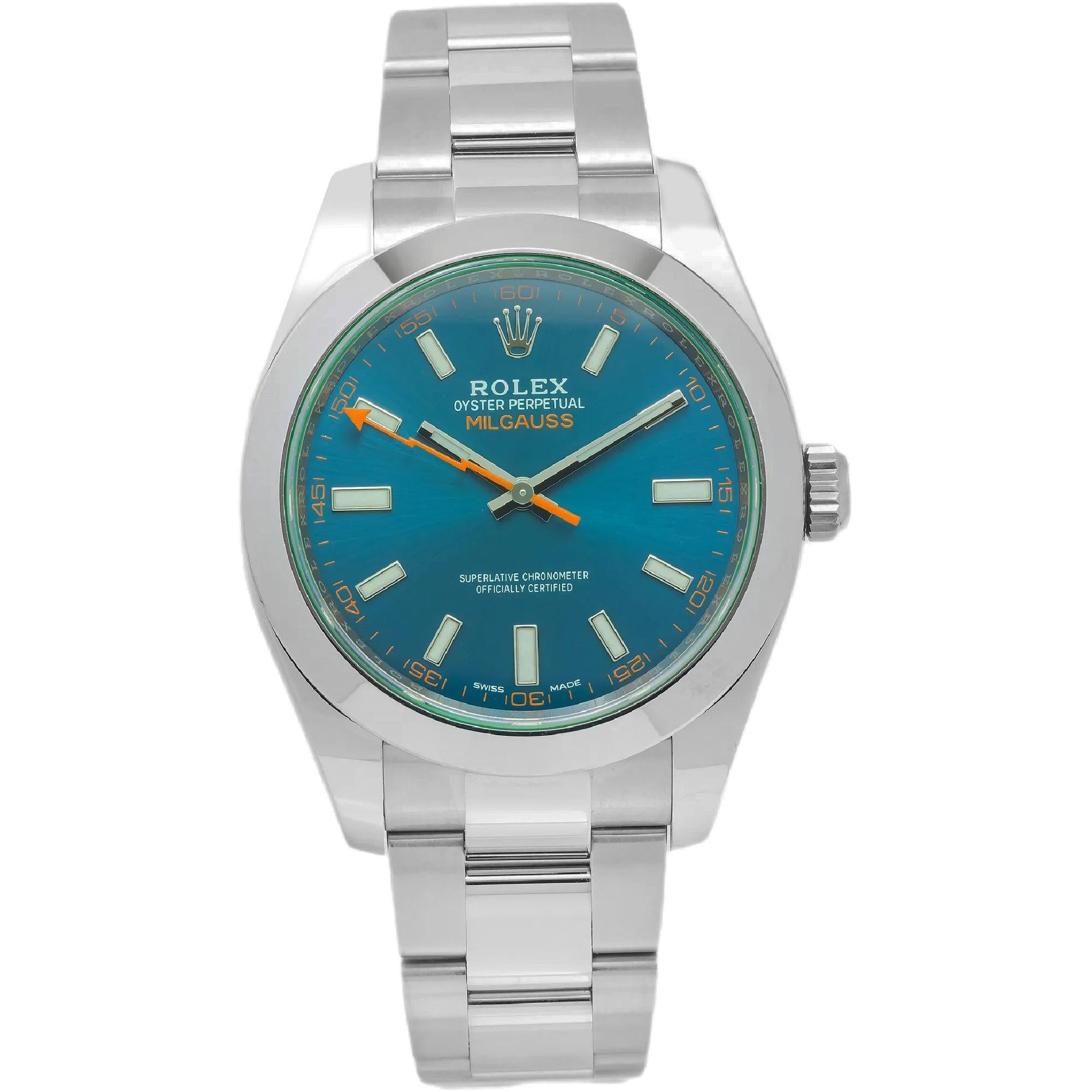Rolex Oyster Perpetual Milgauss 116400GV 40MM Blue Dial