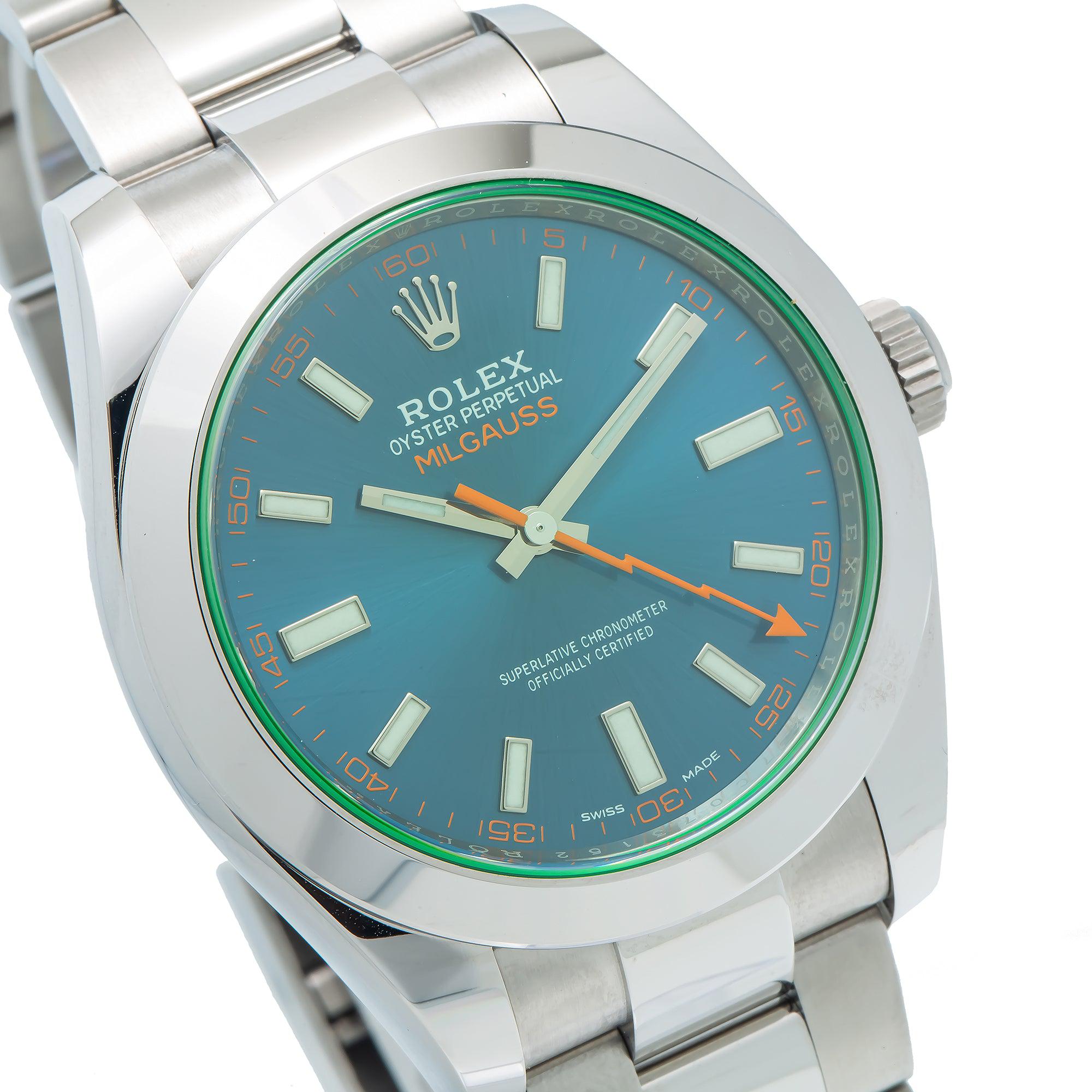 Rolex Oyster Perpetual Milgauss 116400GV 40MM Blue Dial