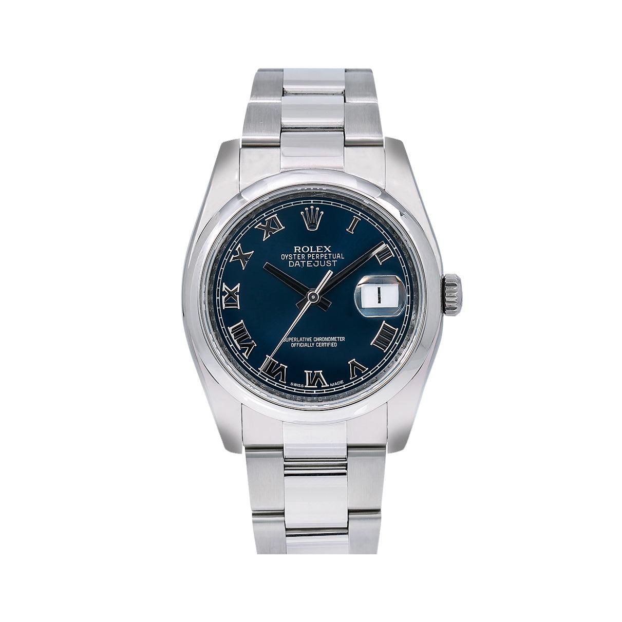 Rolex Datejust 116200 36MM Blue Dial With Stainless Steel Oyster Bracelet