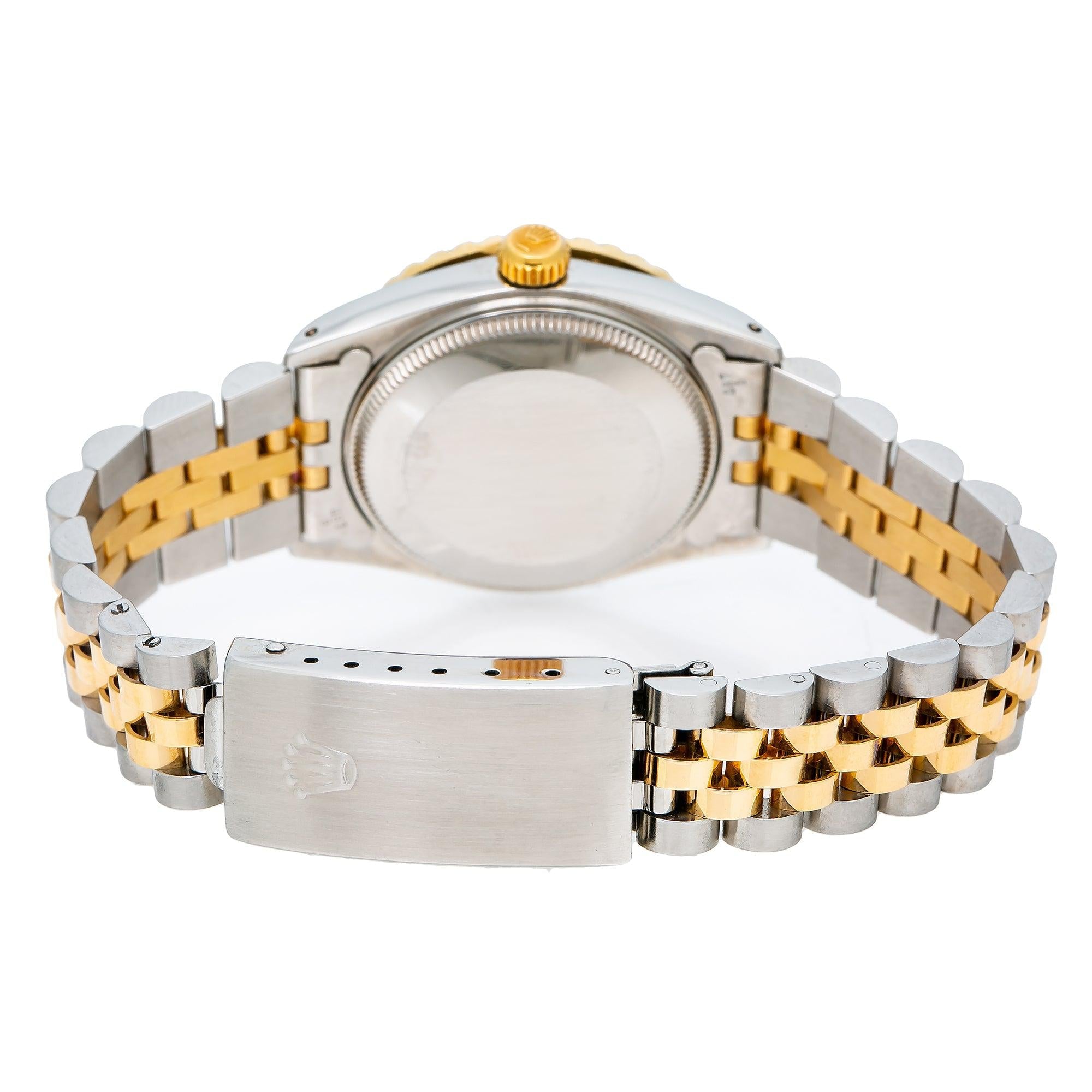 Rolex Datejust 6827 31MM Blue Diamond Dial With Two Tone Bracelet