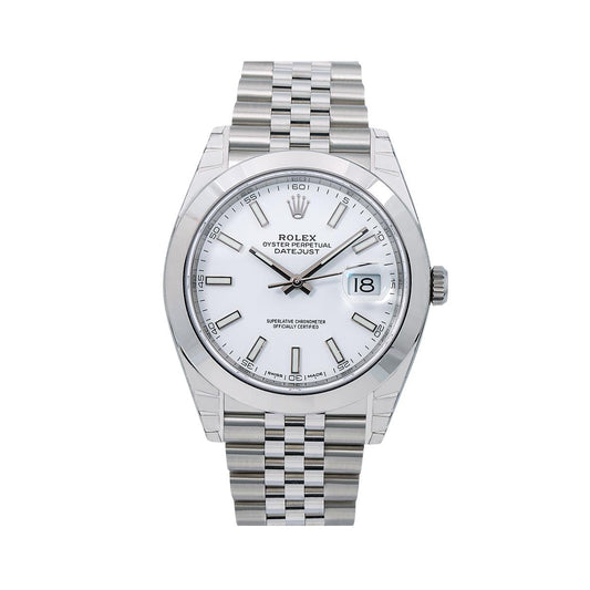 Rolex Datejust 126300 41MM White Dial With Stainless Steel Jubilee Bracelet