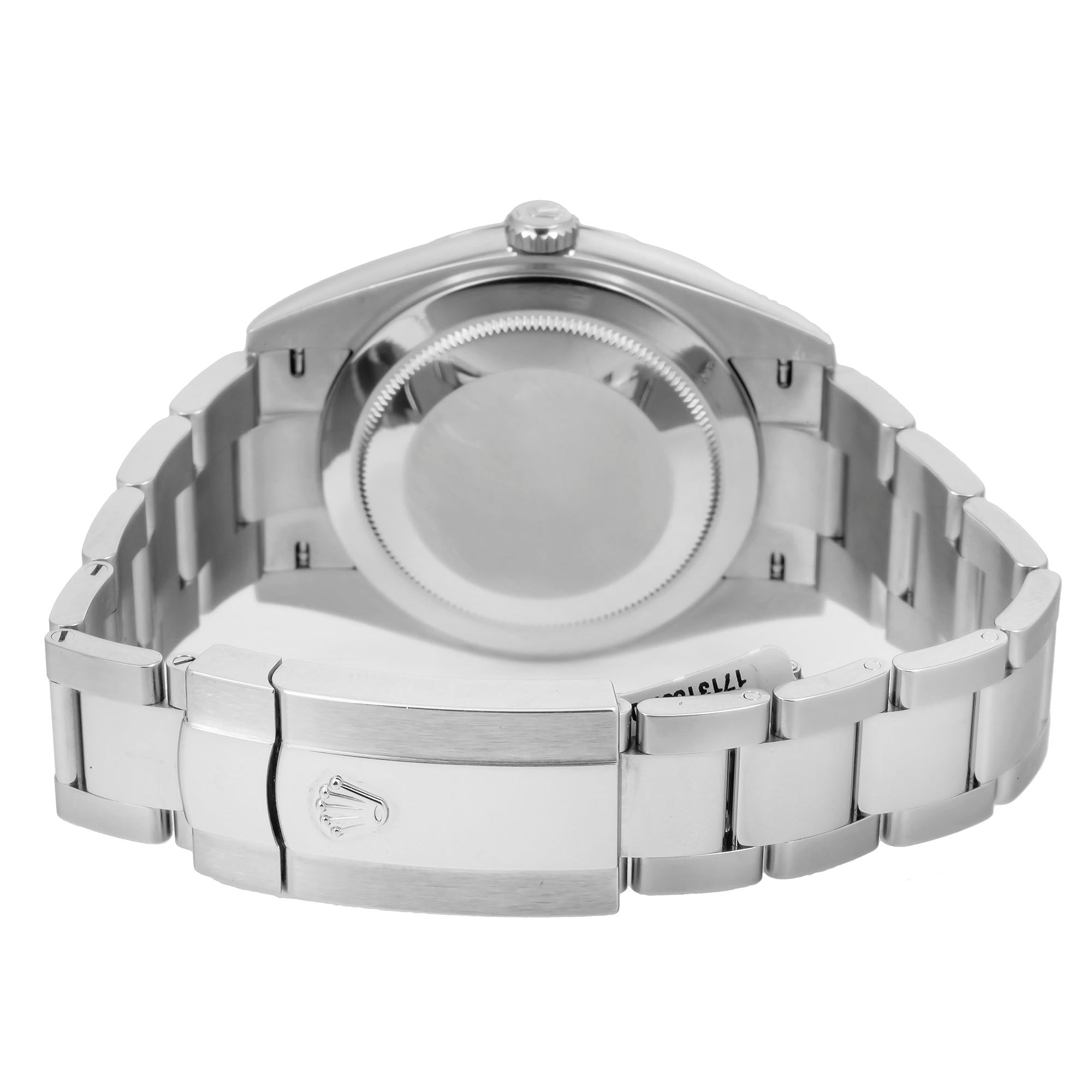 Rolex Datejust 116300 41MM Ice Blue Baguette Diamond Dial With Stainless Steel Oyster Bracelet