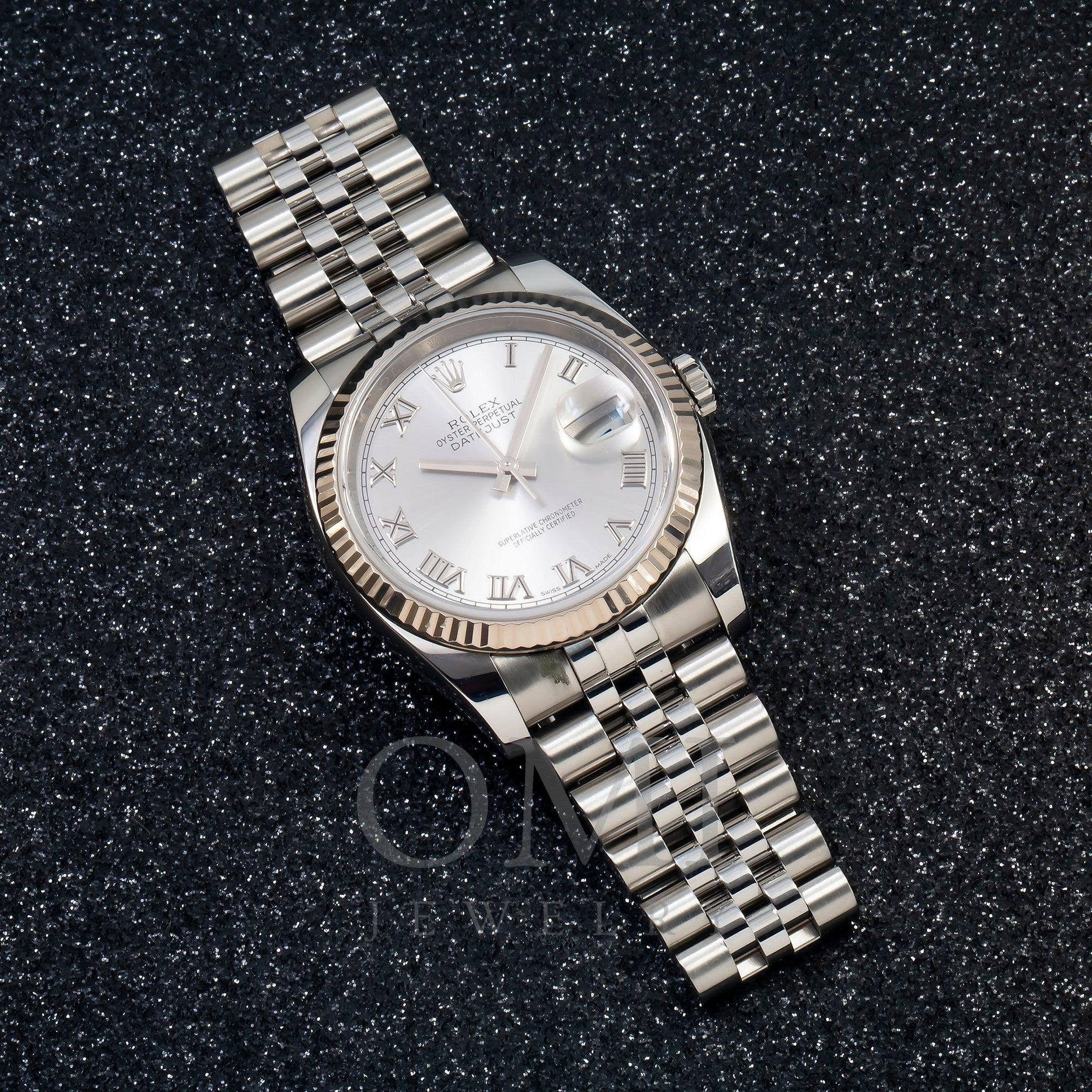 Rolex Datejust 116234 36MM Silver Dial With Stainless Steel Bracelet