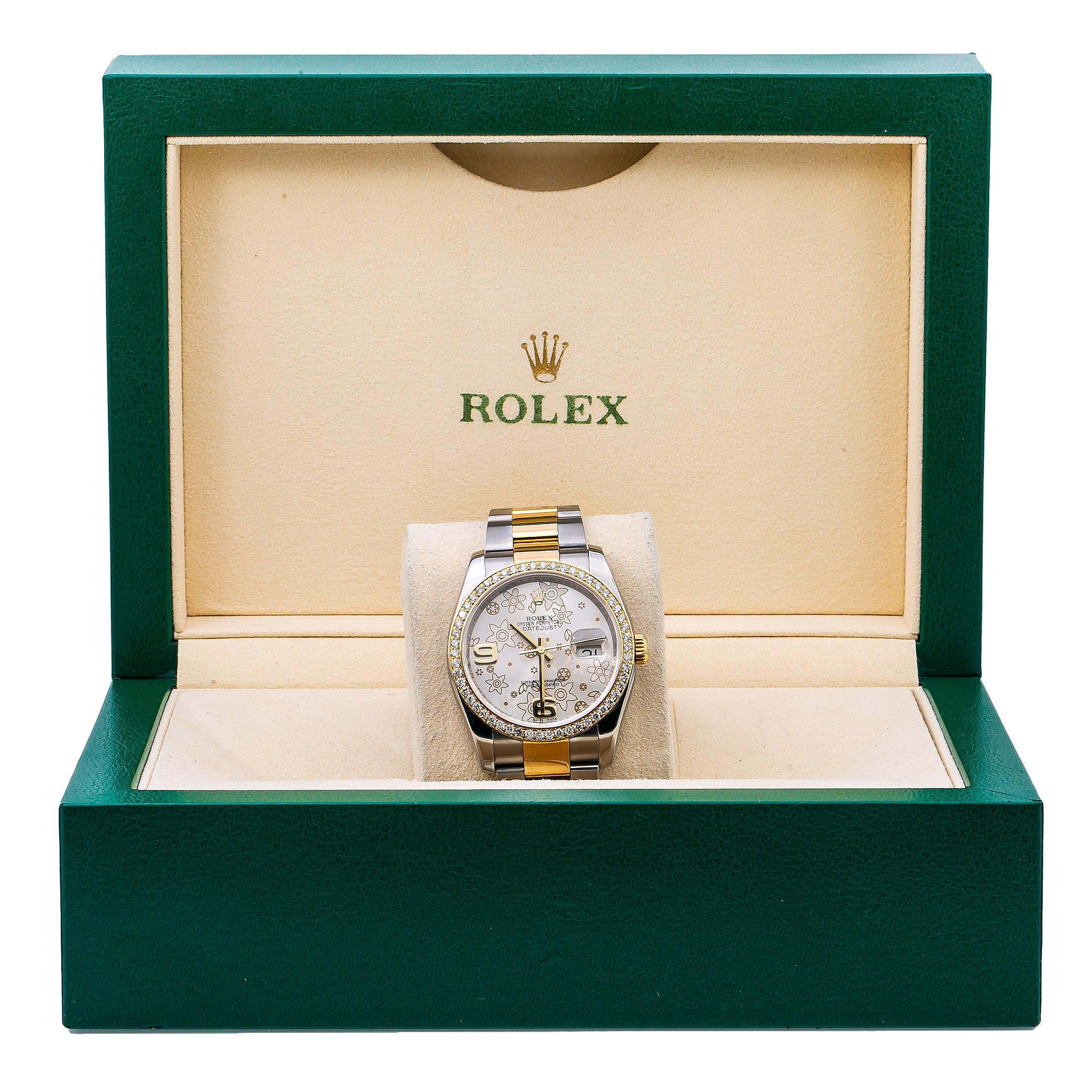 Rolex Datejust 116233 36MM Silver Diamond Dial With 1.05 CT Diamonds