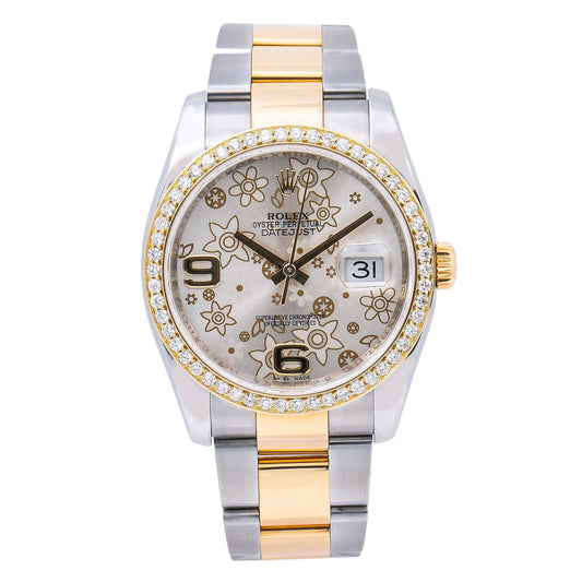 Rolex Datejust 116233 36MM Silver Diamond Dial With 1.05 CT Diamonds