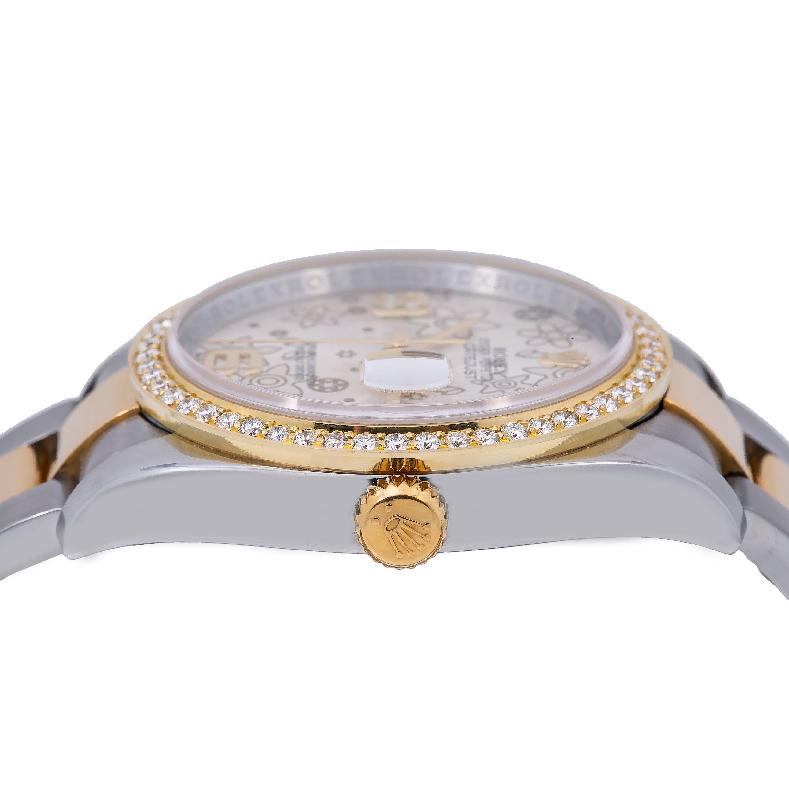 Rolex Datejust 116233 36MM Silver Diamond Dial With 1.05 CT Diamonds