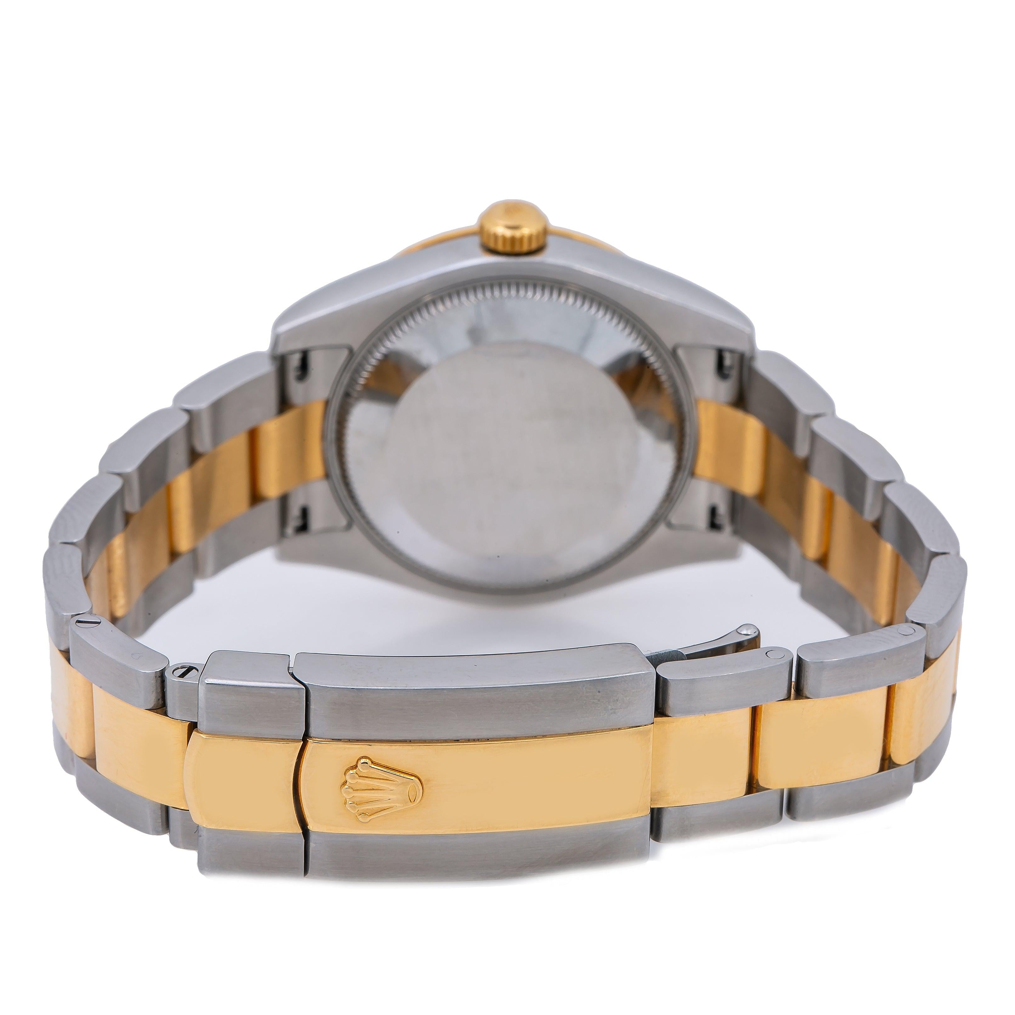 Rolex Datejust 178343 31MM Champagne Flower Dial With Two Tone Oyster Bracelet