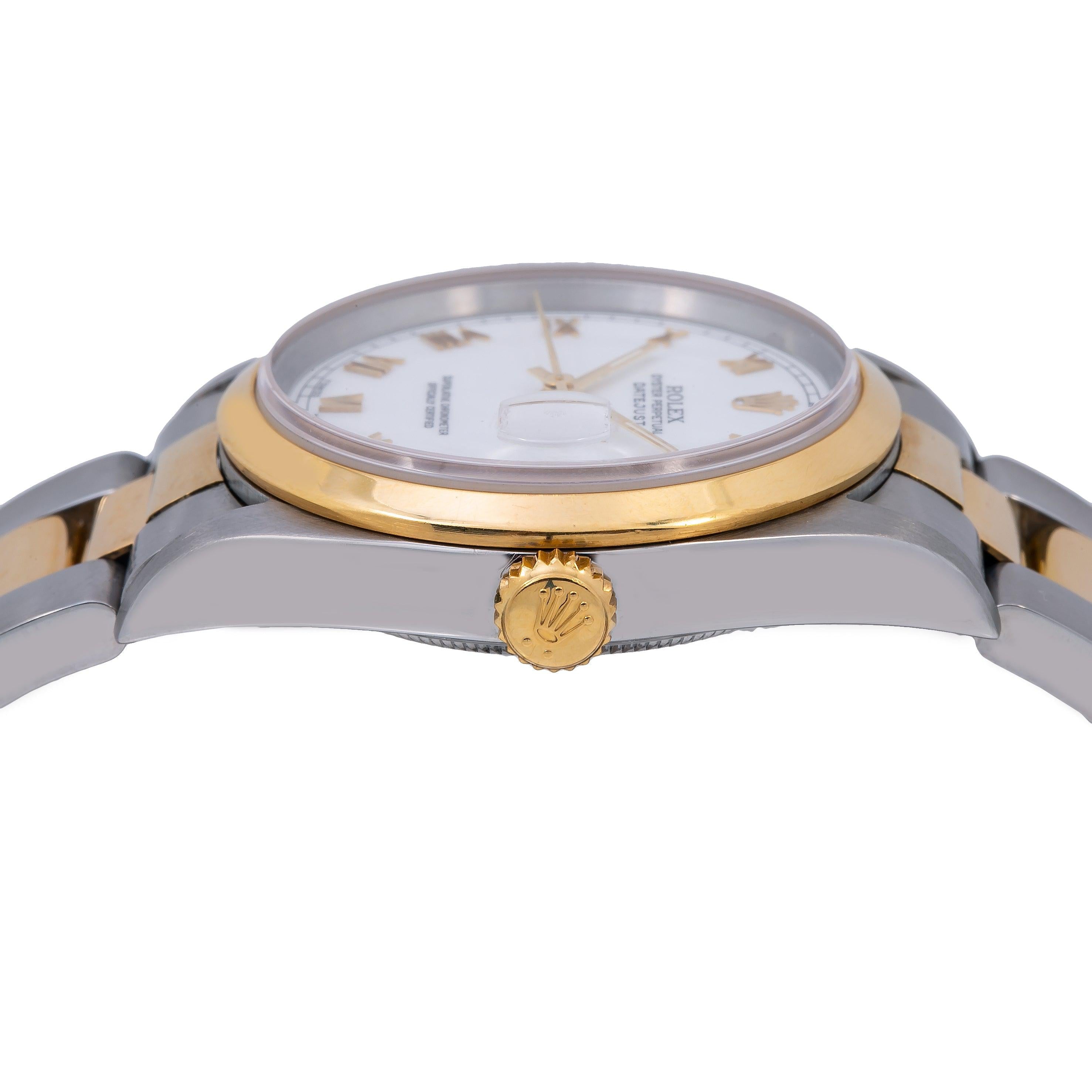 Rolex Datejust 16203 36MM White Dial With Two Tone Oyster Bracelet