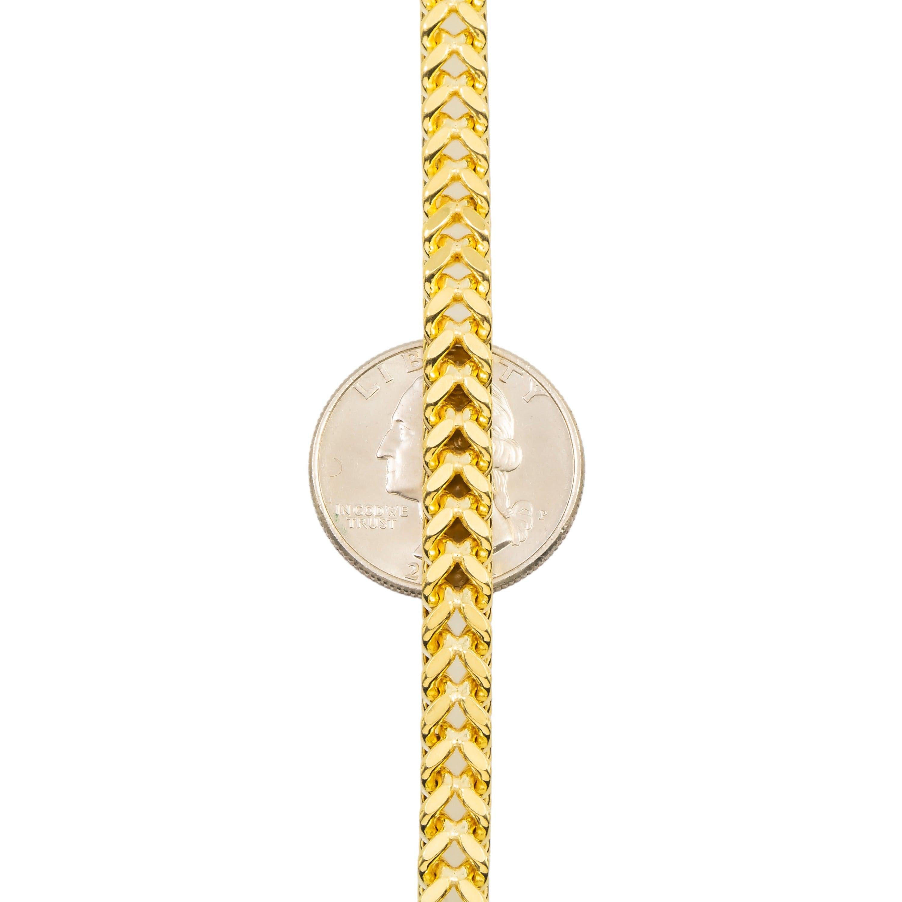 10K GOLD 6.14MM HOLLOW BOX FRANCO CHAIN