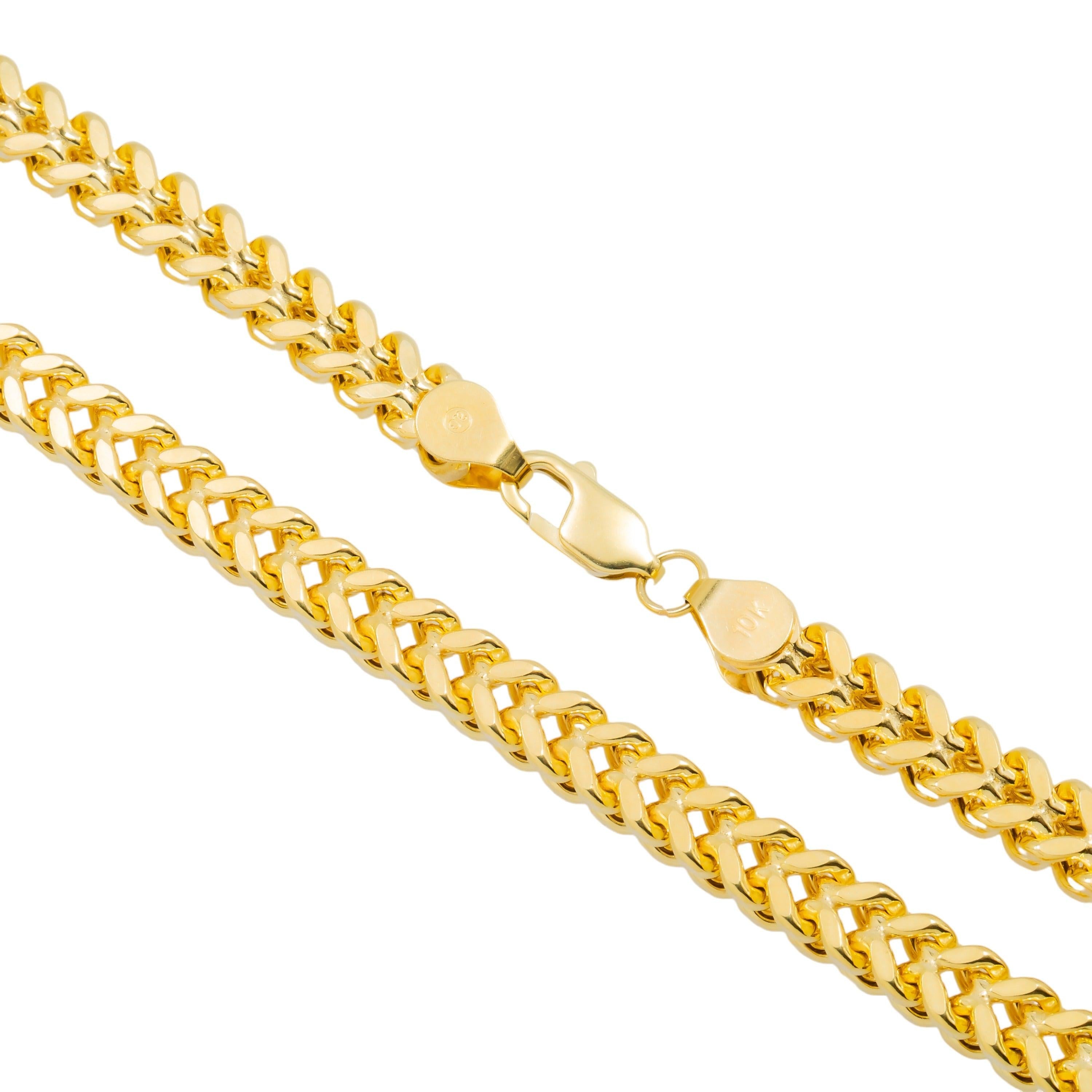 10K GOLD 6.14MM HOLLOW BOX FRANCO CHAIN