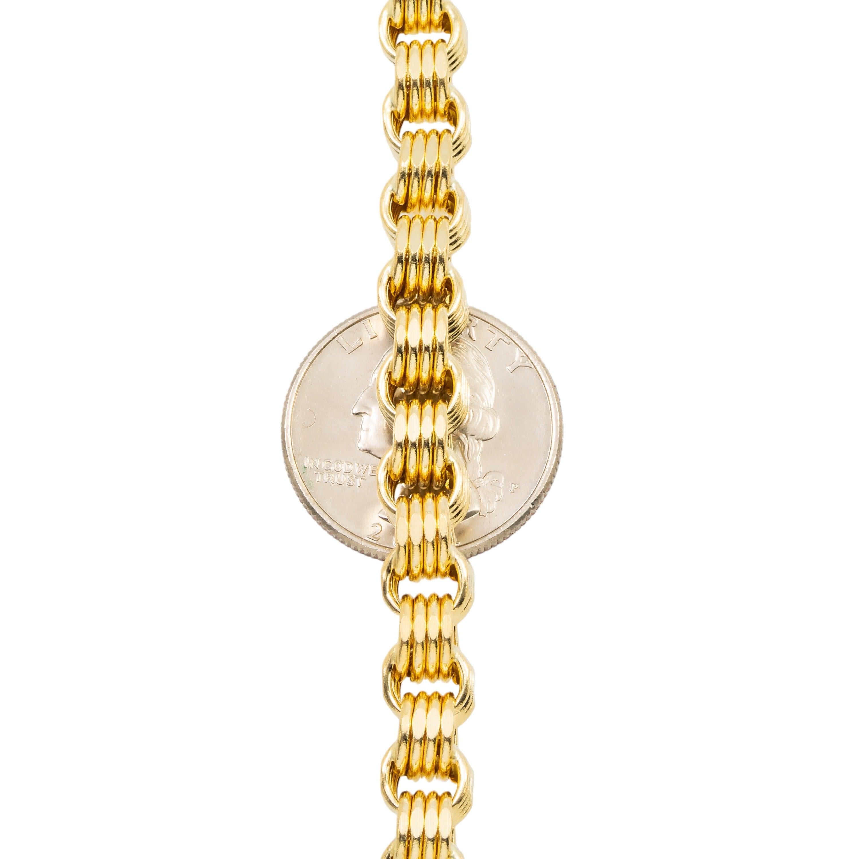 10K GOLD 7.32MM HOLLOW BOX BYZANTINE CHAIN