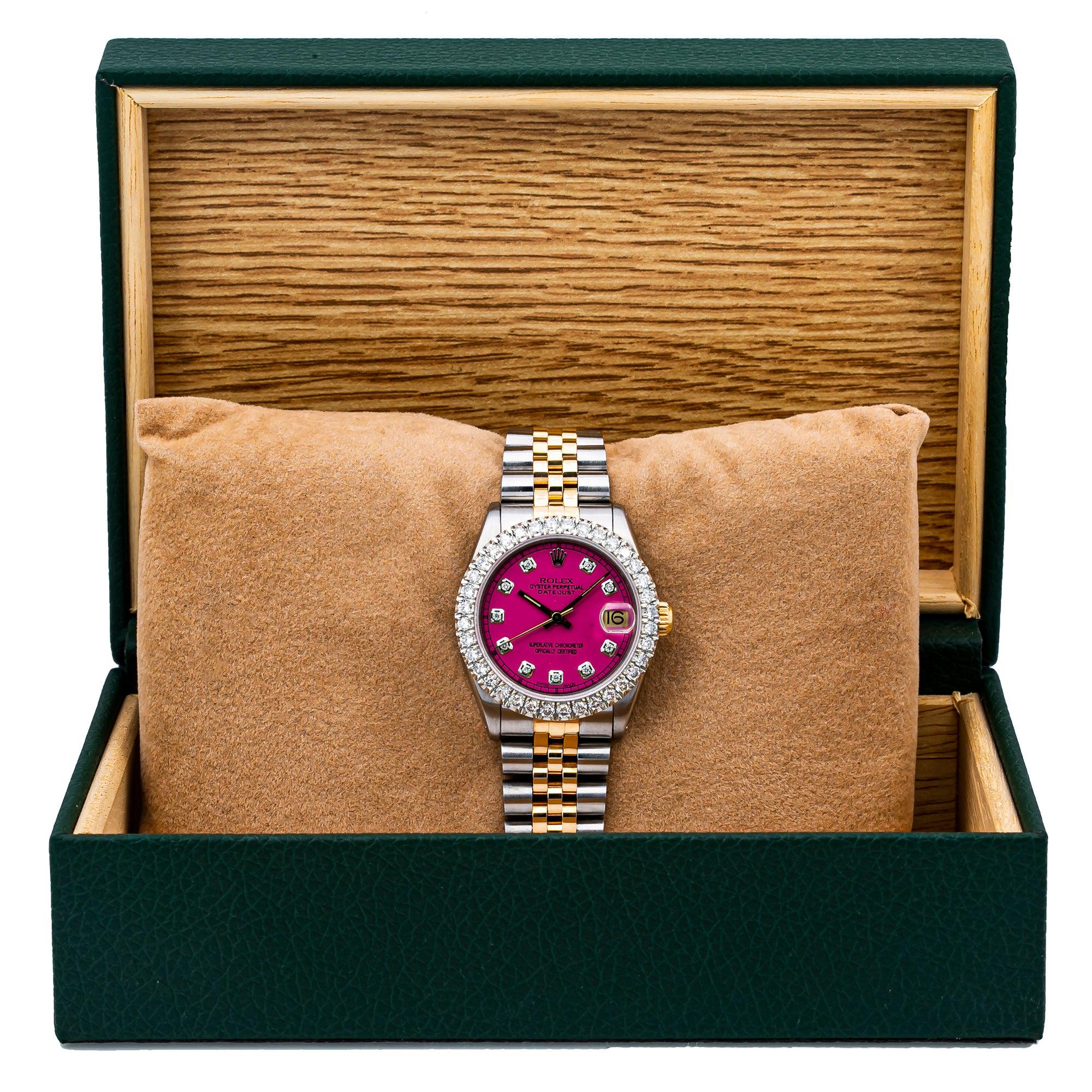 Rolex Datejust 31MM Pink Diamond Dial With Two Tone Jubilee  Bracelet