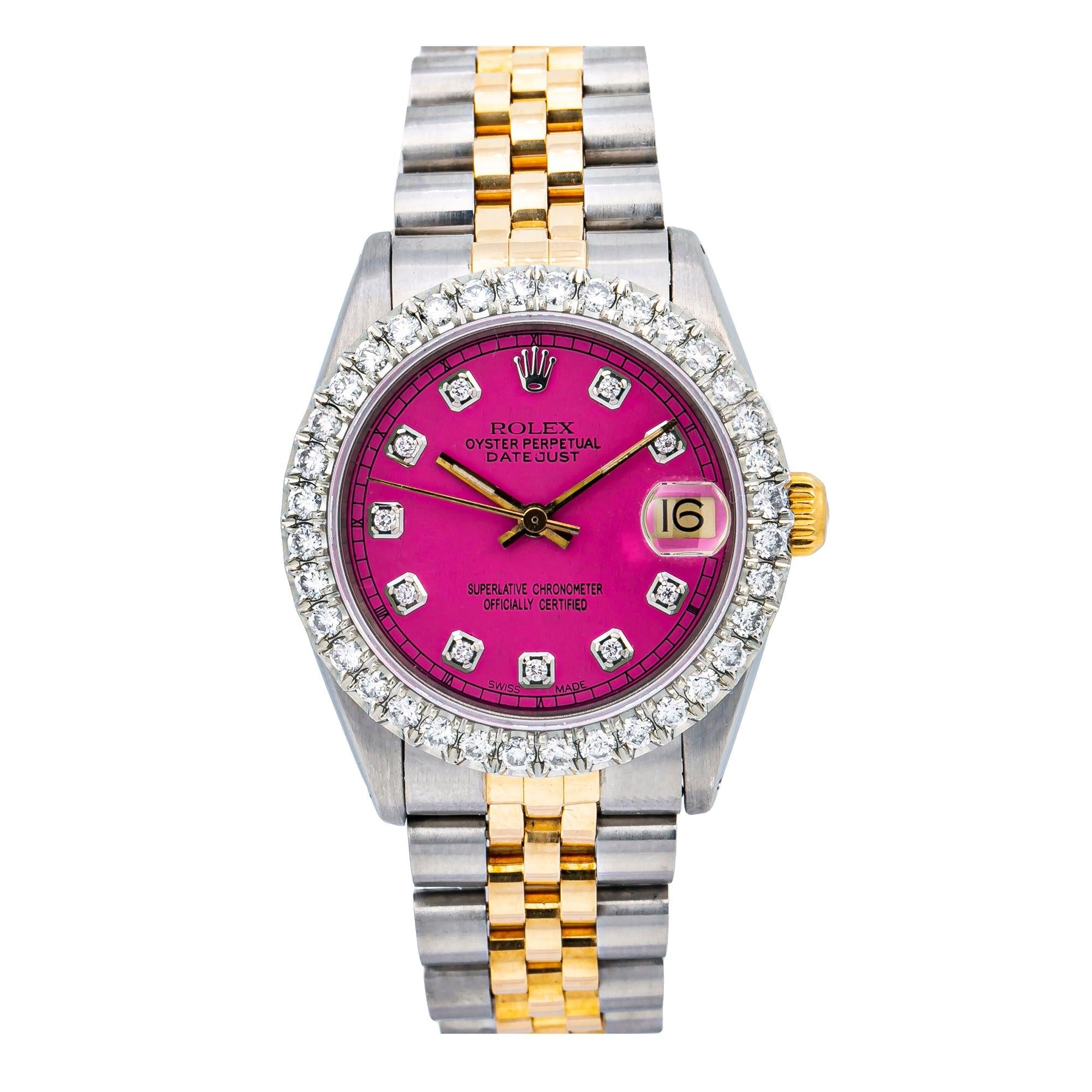Rolex Datejust 31MM Pink Diamond Dial With Two Tone Jubilee  Bracelet