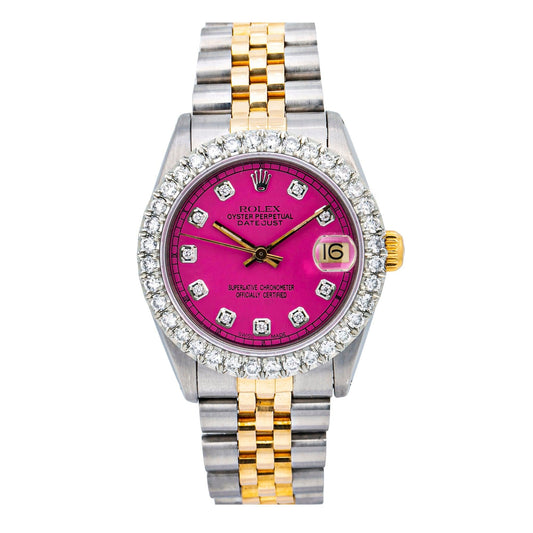 Rolex Datejust 31MM Pink Diamond Dial With Two Tone Jubilee  Bracelet