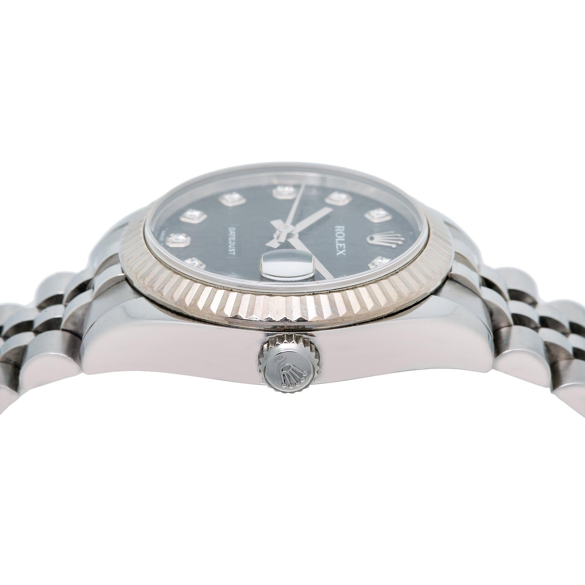 Rolex Datejust 178274 31MM Black Diamond Dial With Stainless Steel Jubilee Bracelet