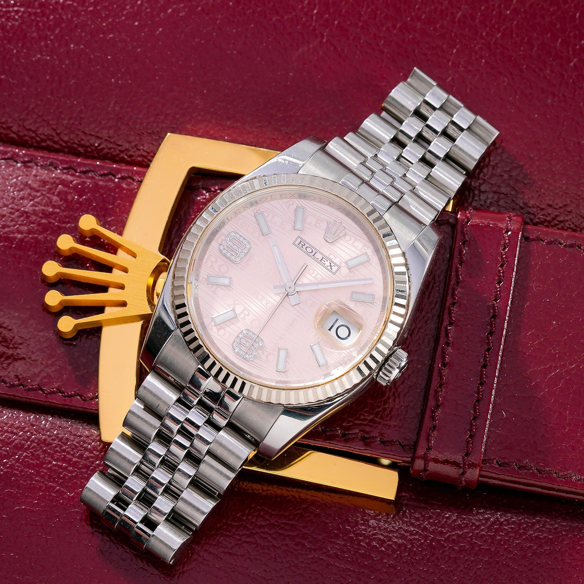 Rolex Datejust 116234 36MM Pink Dial With Stainless Steel Jubilee Bracelet