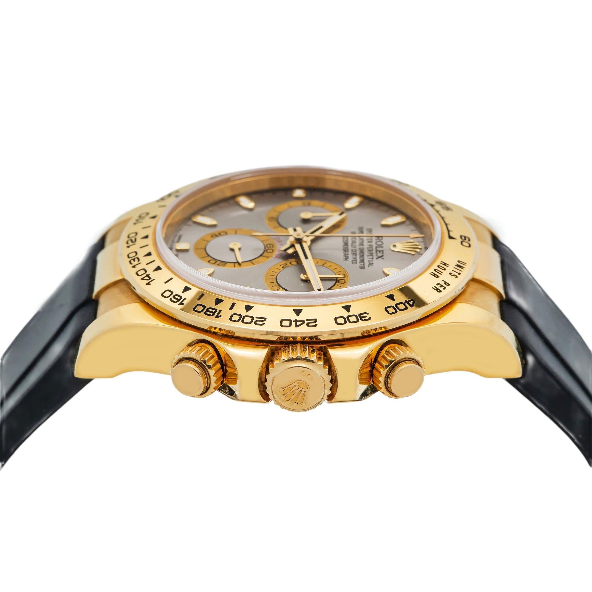 Rolex Yellow Gold Cosmograph Daytona 116518LN 40MM Steel Dial