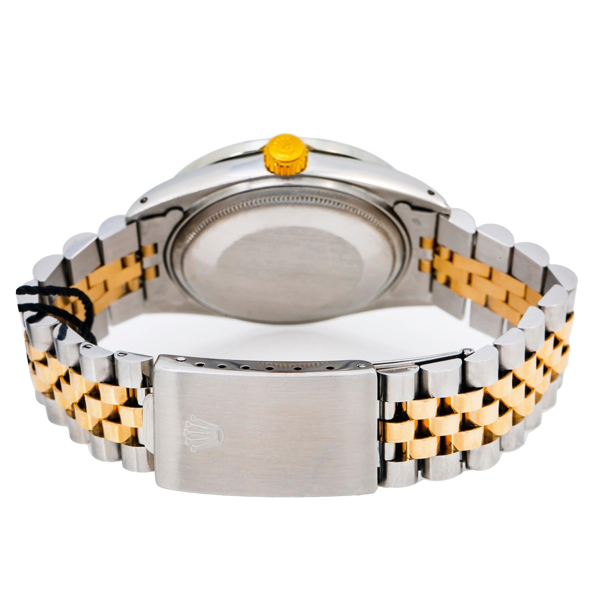 Rolex Datejust 16013 36MM White Mother of Pearl Dial With Two Tone Jubilee Bracelet