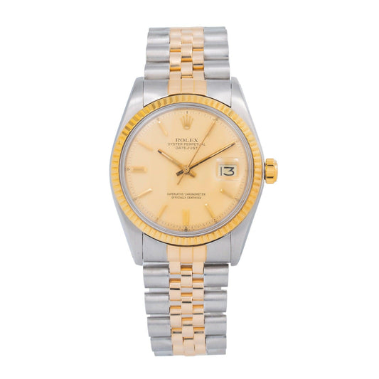 Rolex Datejust 1601 36MM Champagne Dial With Two Tone Jubilee Bracelet