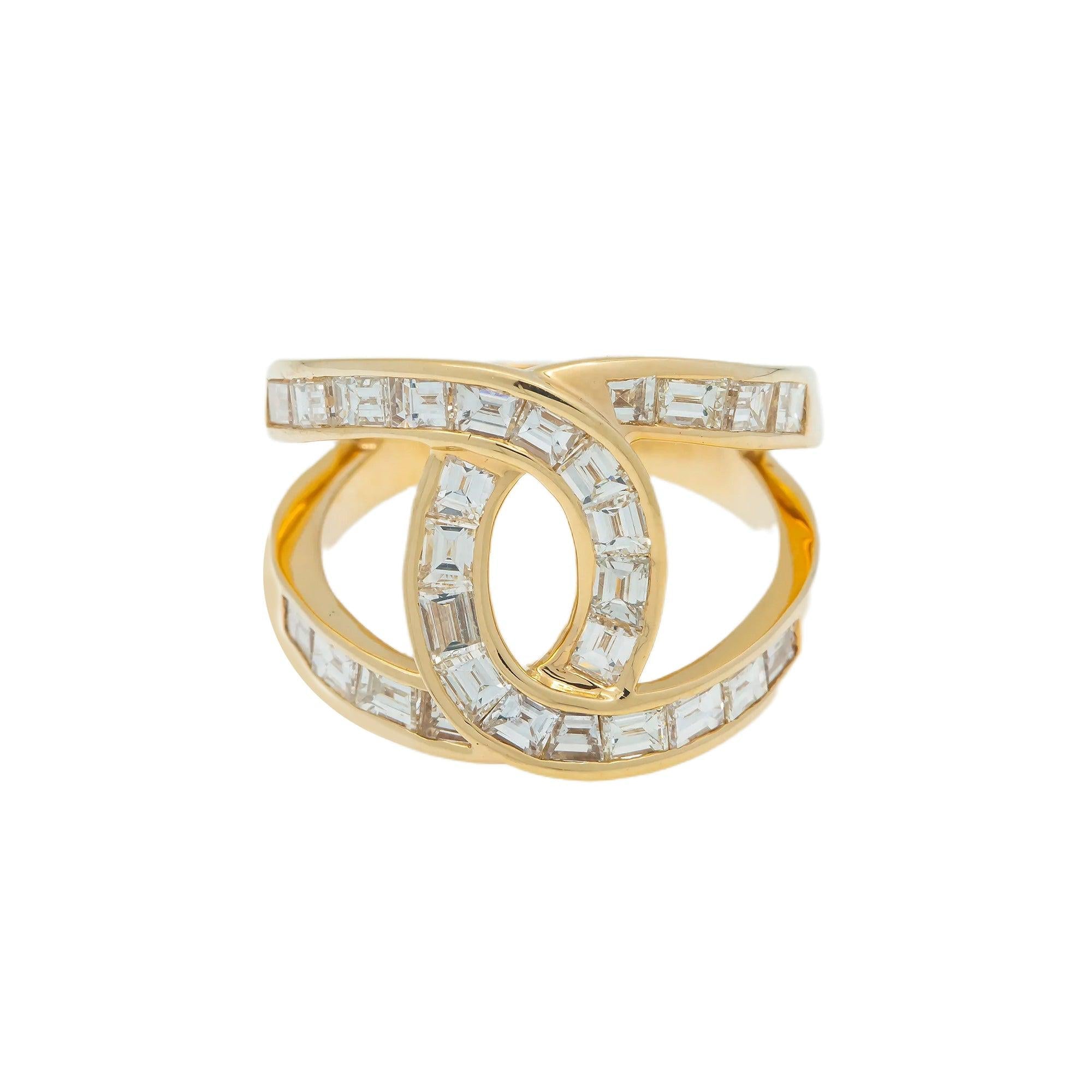 18K GOLD DIAMOND LADIES RING 2.34 CT