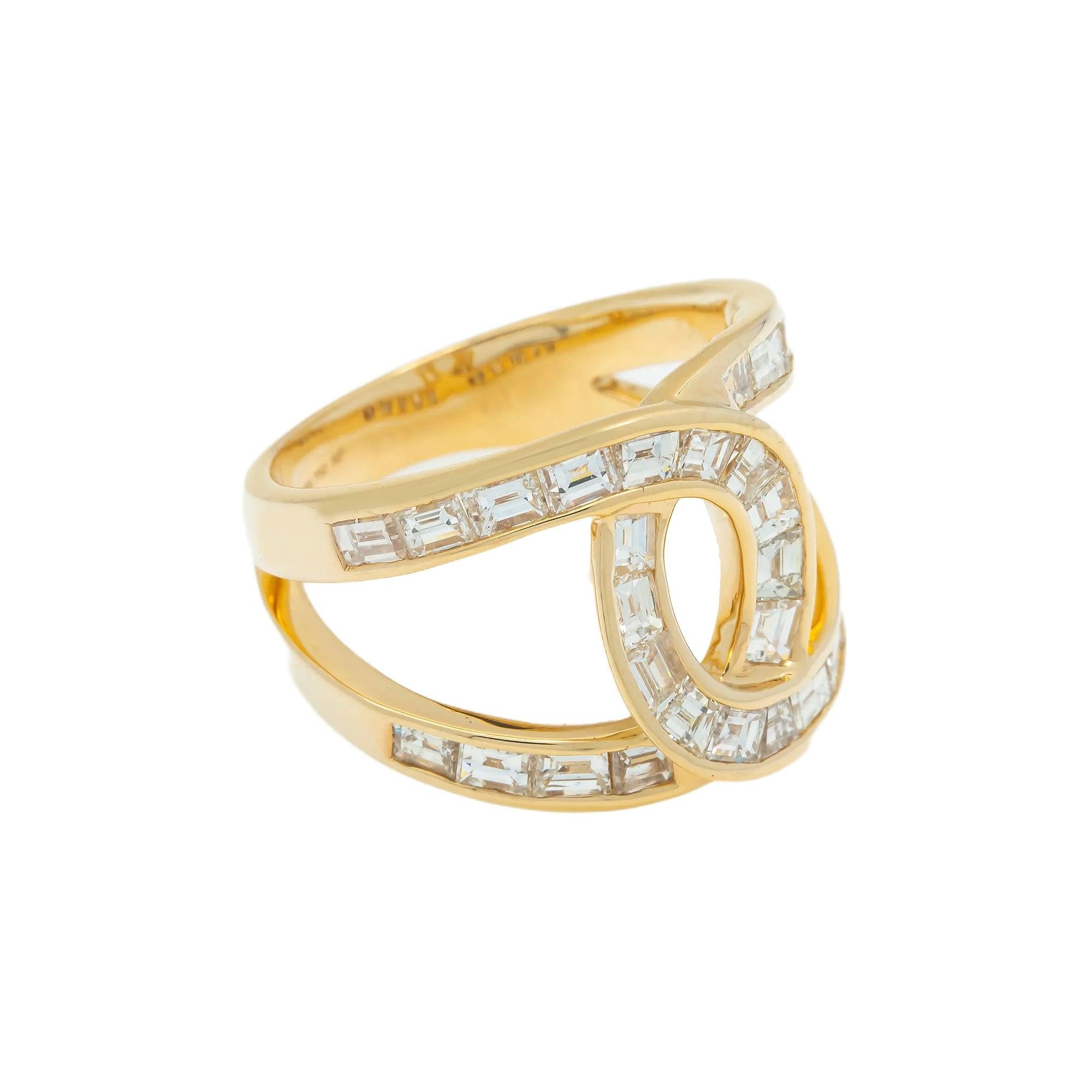 18K GOLD DIAMOND LADIES RING 2.34 CT