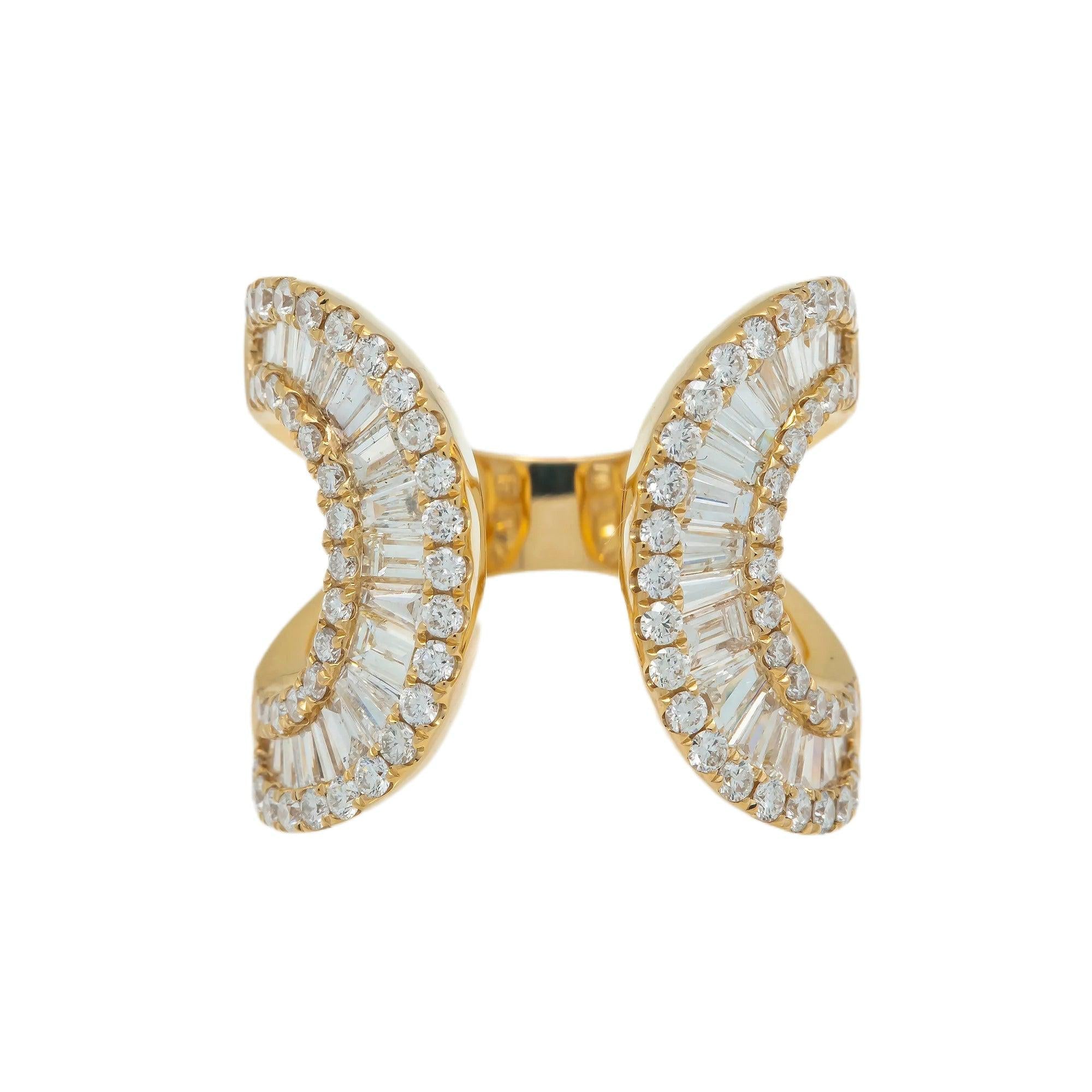 18K GOLD DIAMOND LADIES RING 2.61 CT