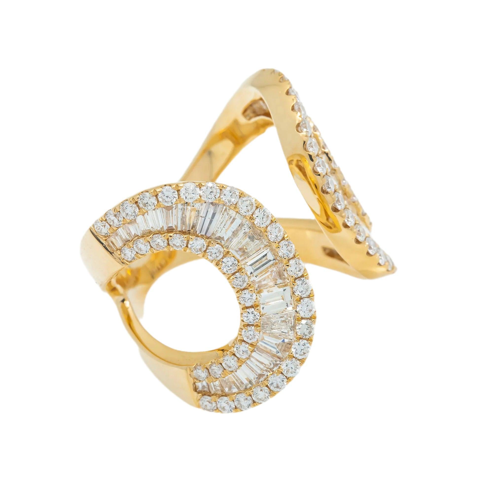18K GOLD DIAMOND LADIES RING 2.61 CT