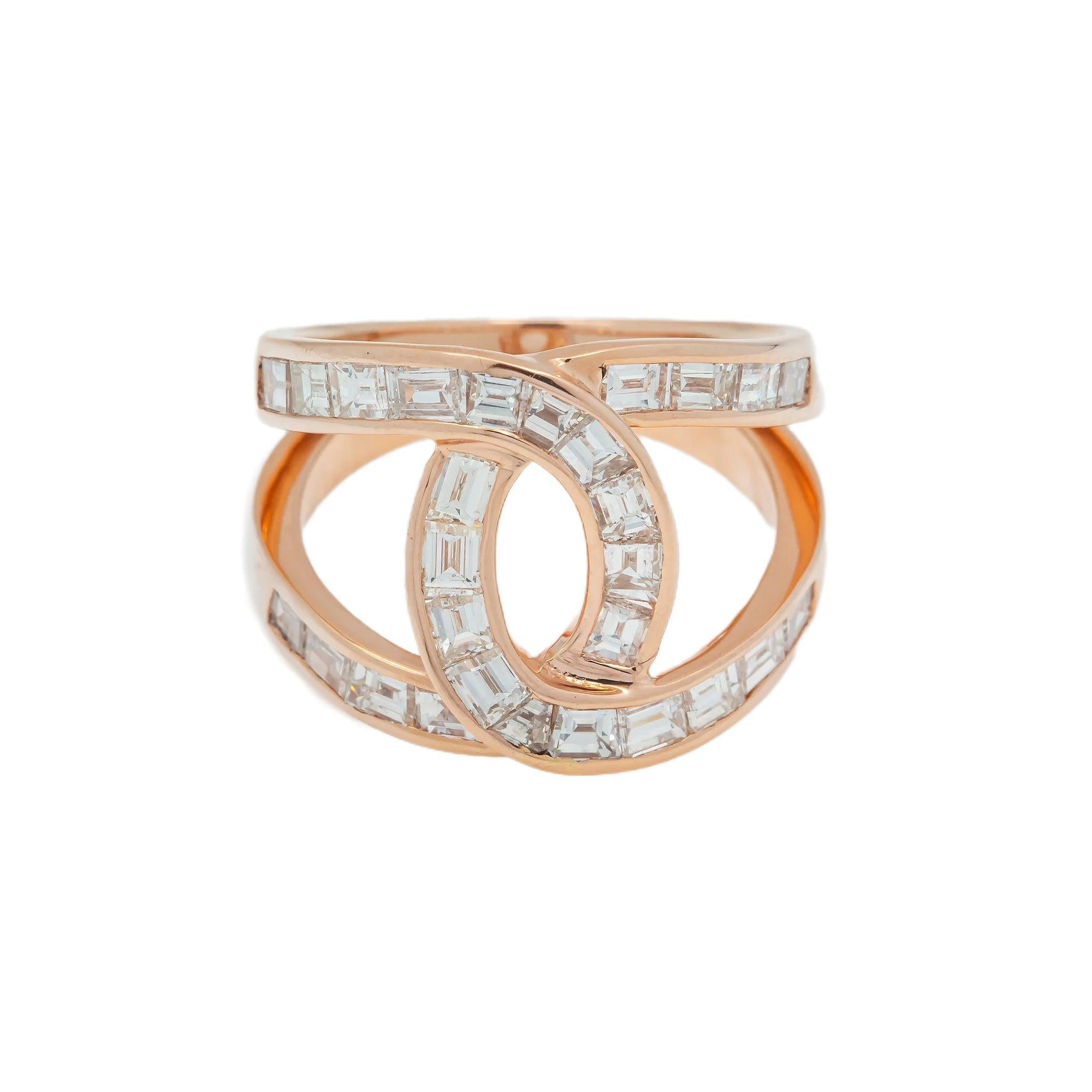 18K GOLD DIAMOND LADIES RING 2.34 CT