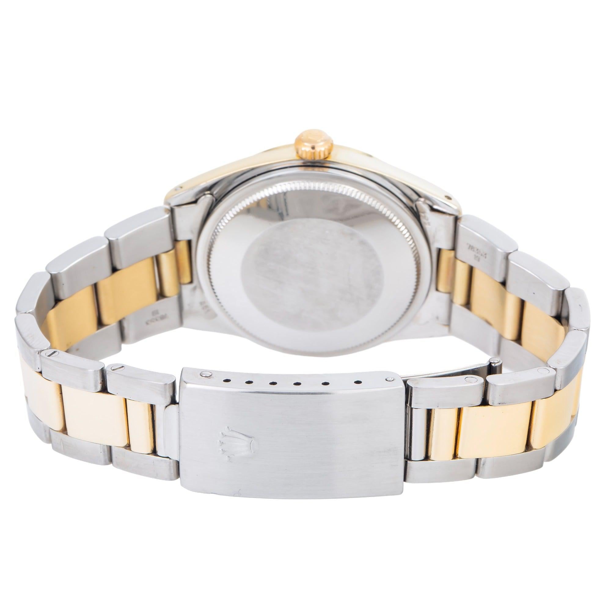 Rolex Date 1550 34MM Champagne Dial With Two Tone Oyster Bracelet