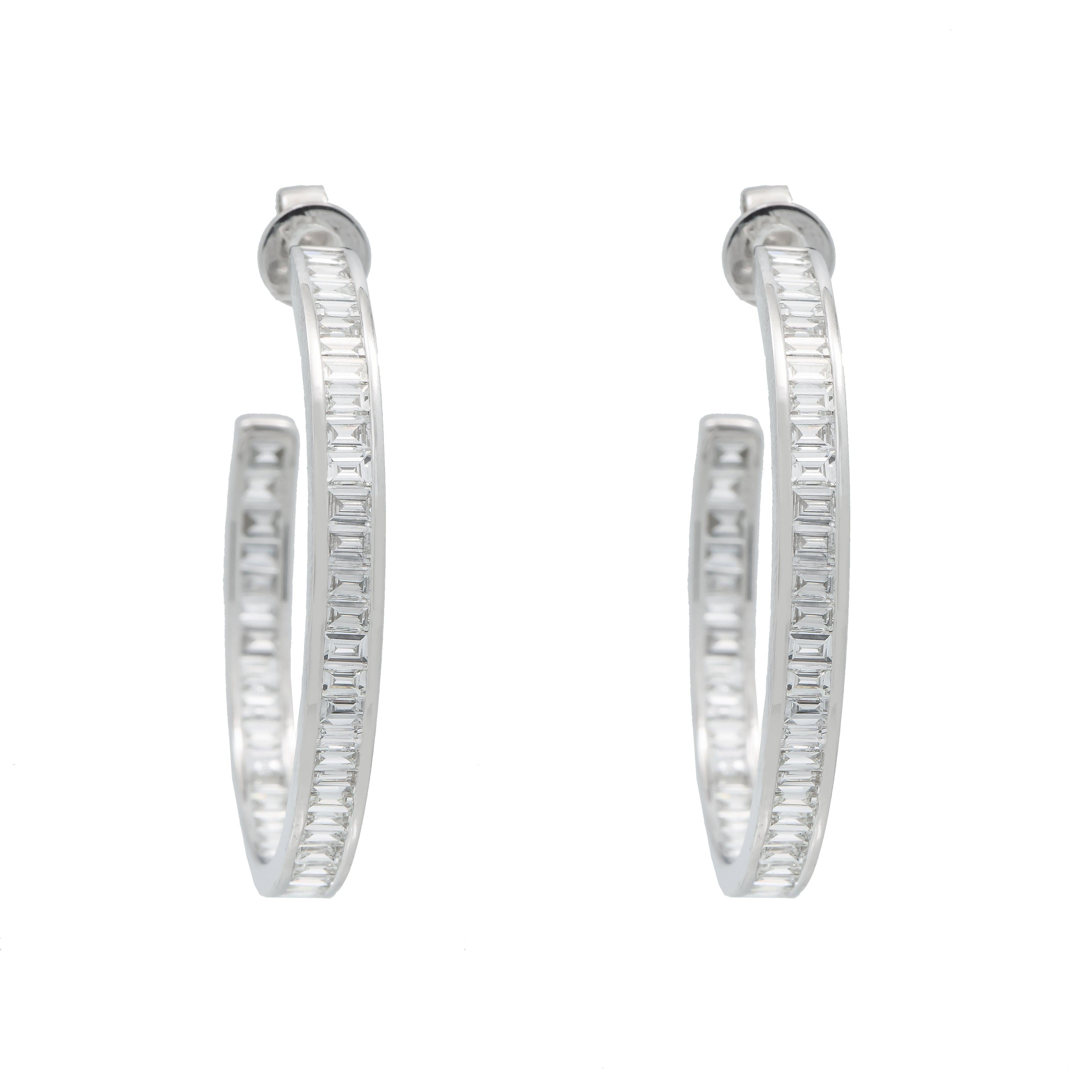 18K GOLD DIAMOND LADIES EARRINGS 2.97 CTW