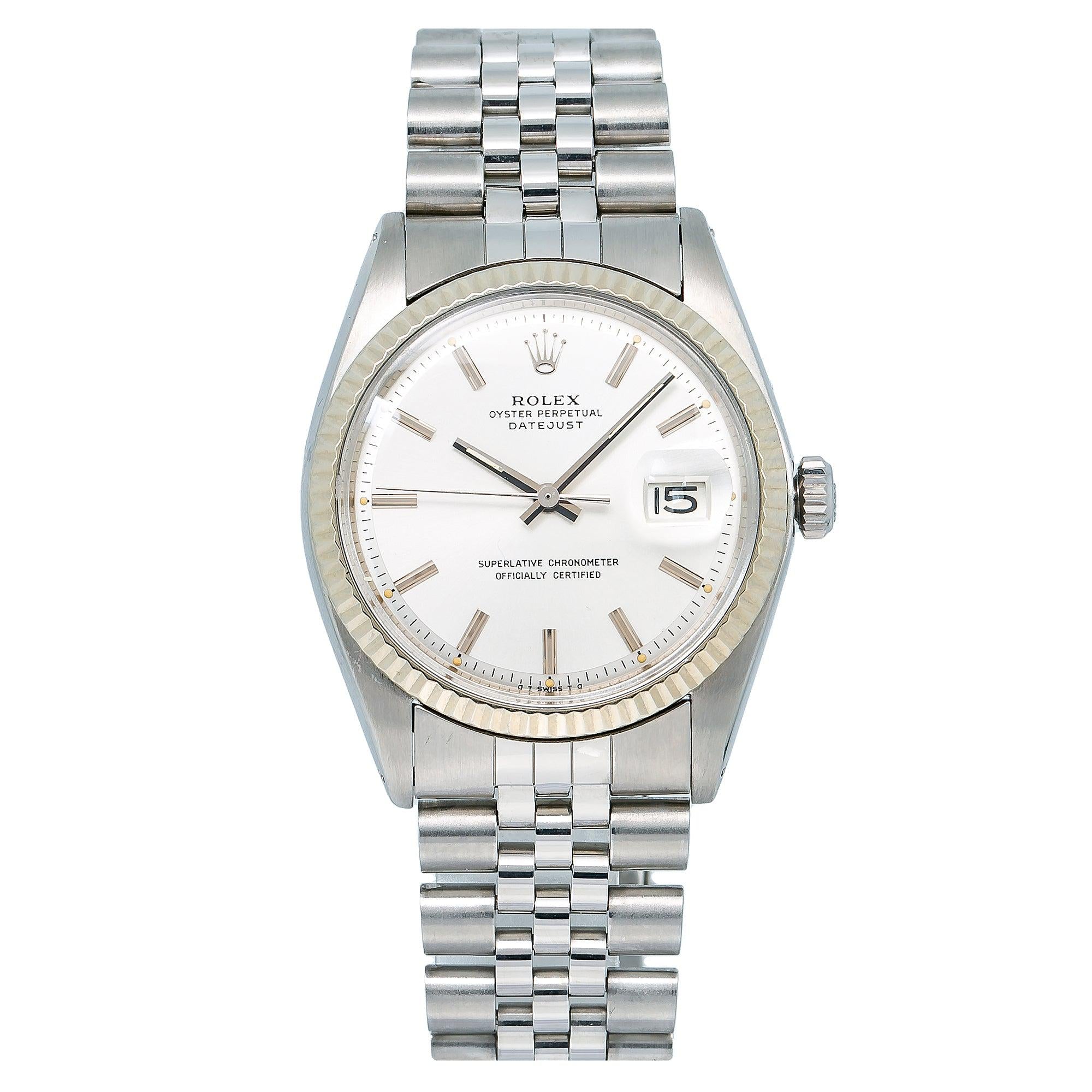 Rolex Datejust 1601 36MM Silver Dial With Stainless Steel Jubilee Bracelet