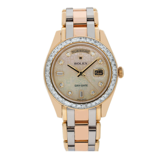 Rolex Day-Date Special Edition Tridor Masterpiece 18948 39MM Champagne Diamond Dial