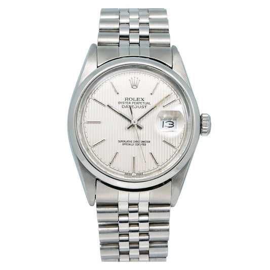 Rolex Datejust 16030 36MM Silver Dial With Stainless Steel Bracelet