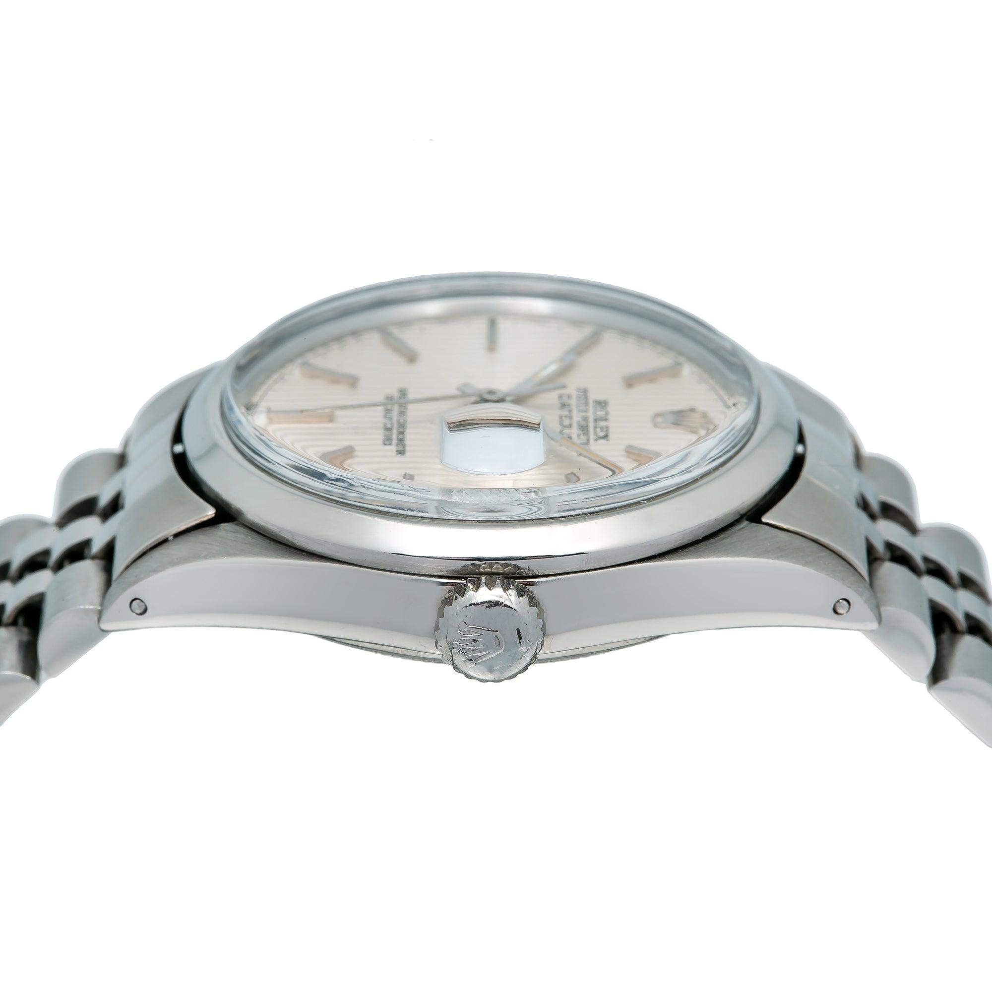 Rolex Datejust 16030 36MM Silver Dial With Stainless Steel Bracelet