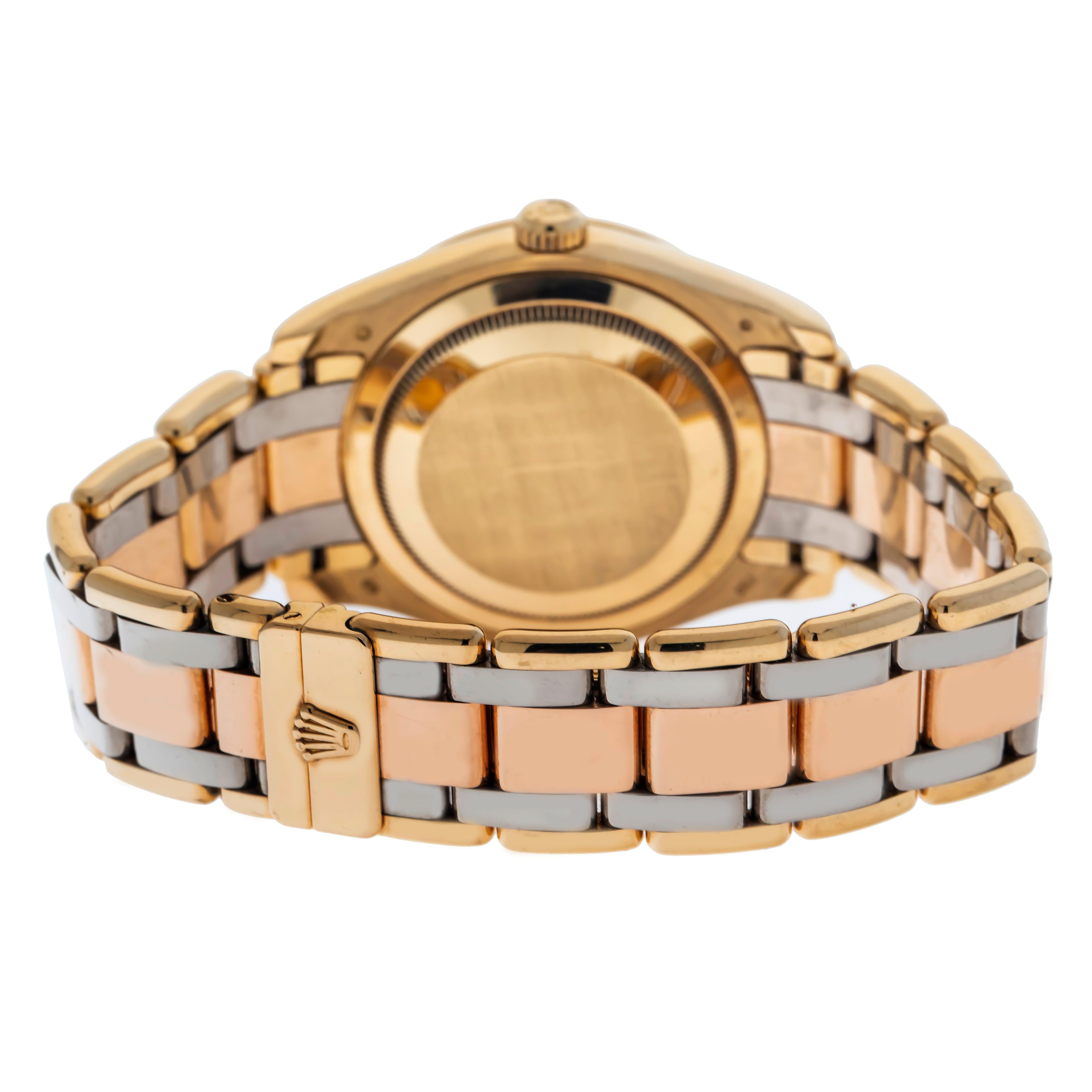 Rolex Day-Date Special Edition Tridor Masterpiece 18948 39MM Champagne Diamond Dial